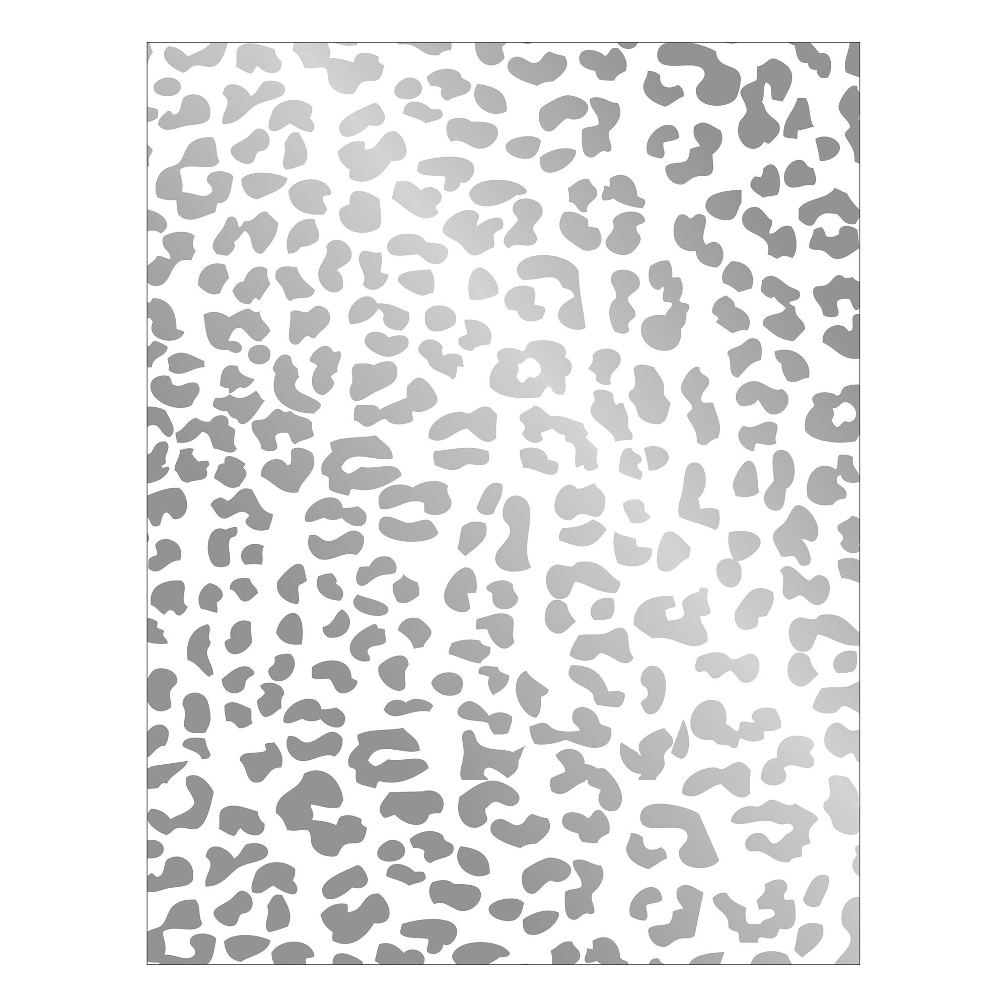 Silver Foil Cheetah 8.5x11" Printed Acetate Sheet Pack