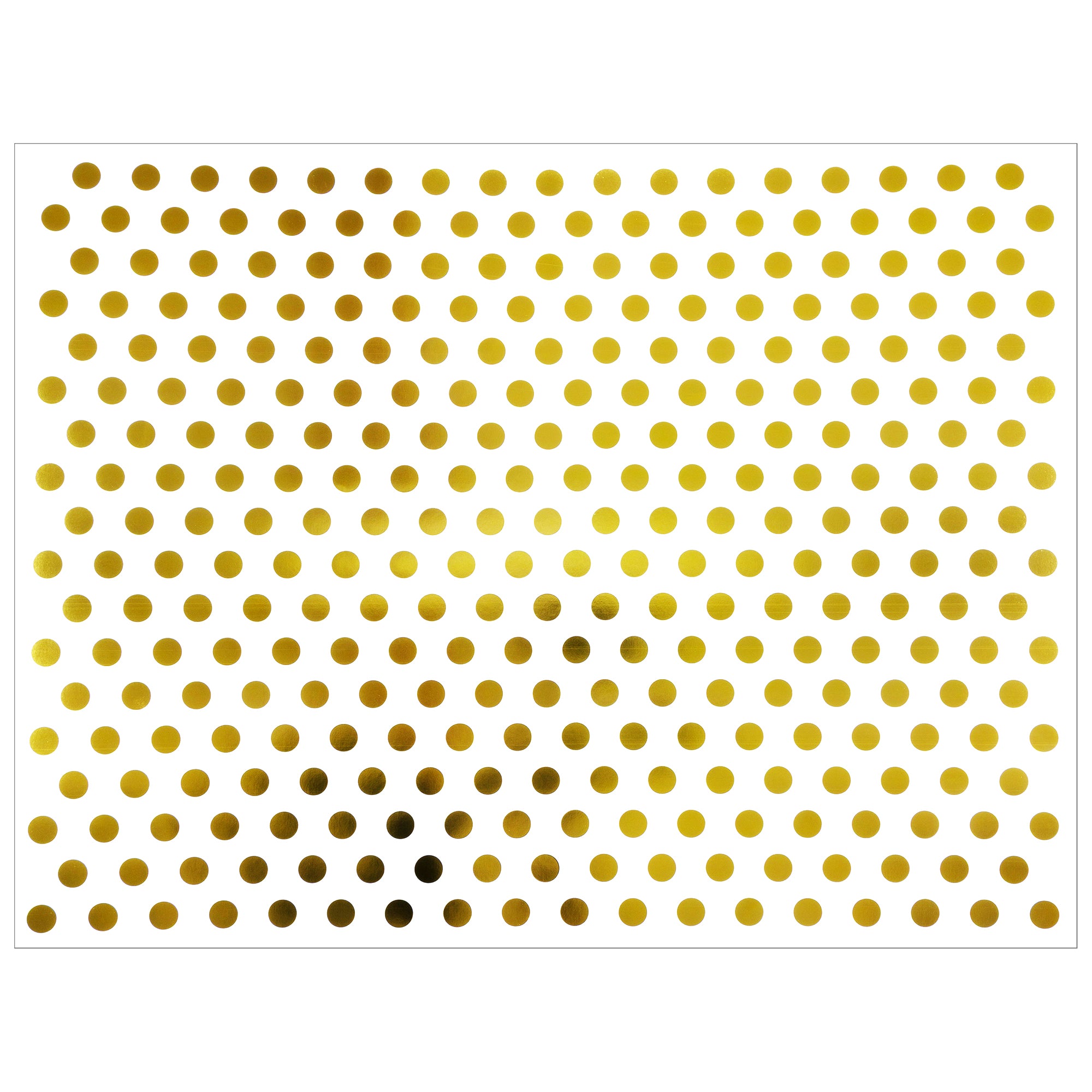 22x28" White Posterboard with Gold Dots, 12 sheets
