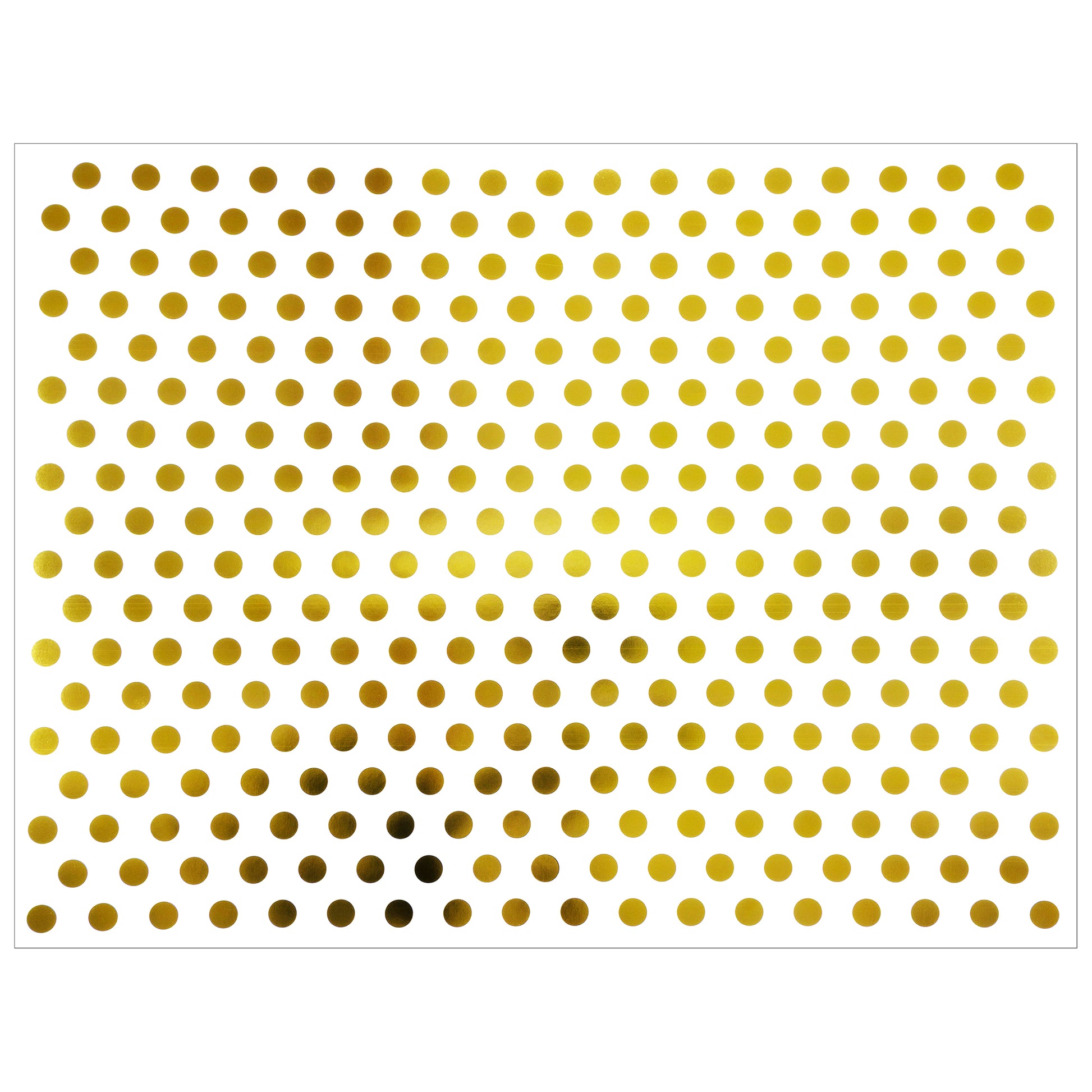 22x28" White Posterboard with Gold Dots, 12 sheets