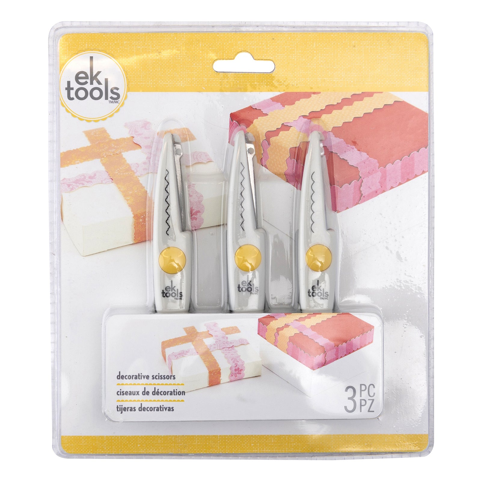 EK Decorative Edge Scissors - 3 Pack