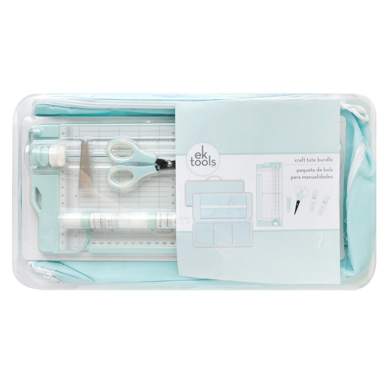 EK Tools Paper Trimmer Bundle in Mint Craft Tote