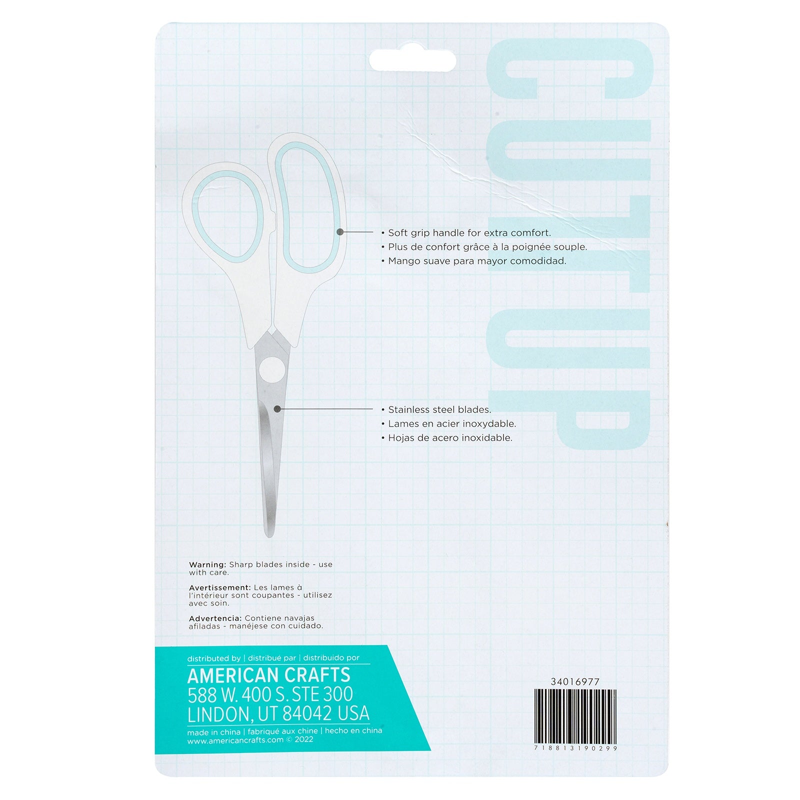 American Crafts Cut Up Office Scissors - 3 pack