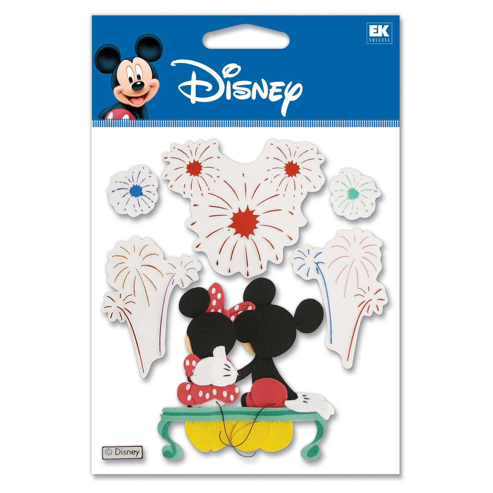 EK Success Disney Fireworks 3D Stickers, 6 pcs