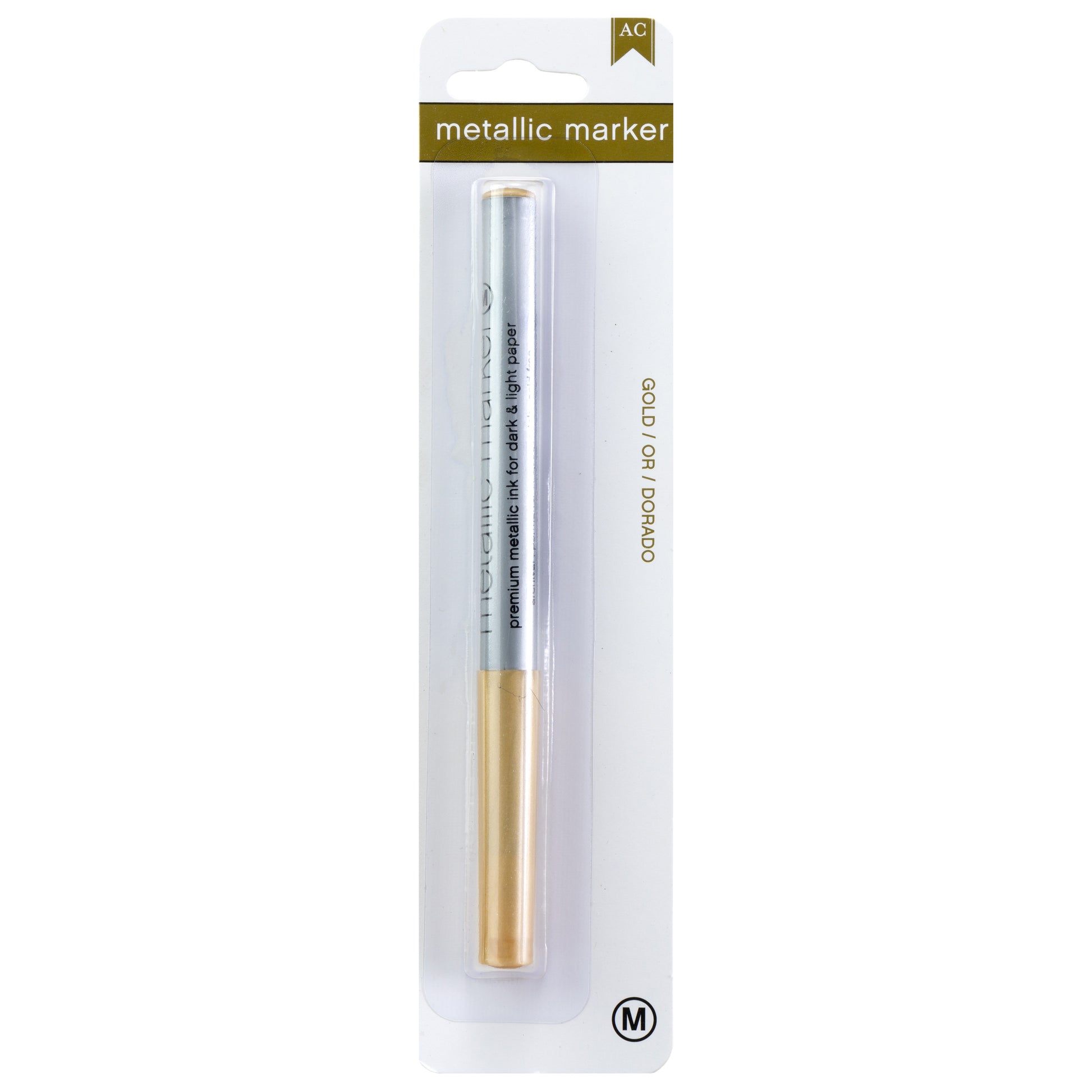 American Crafts Medium Point Metallic Marker - Gold or Silver