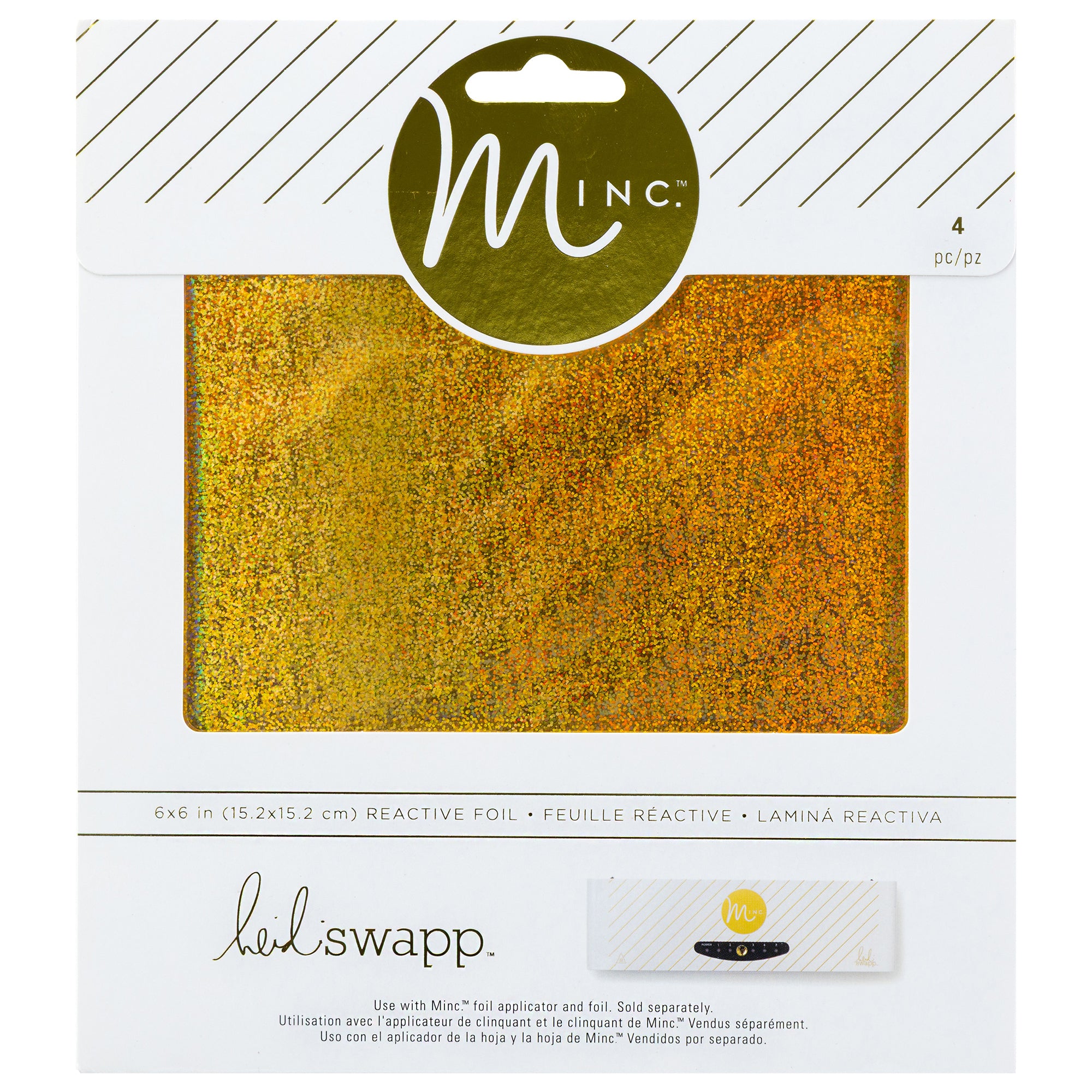 Heidi Swapp Reactive Foil Sheets - 4 pack, Assorted Colors