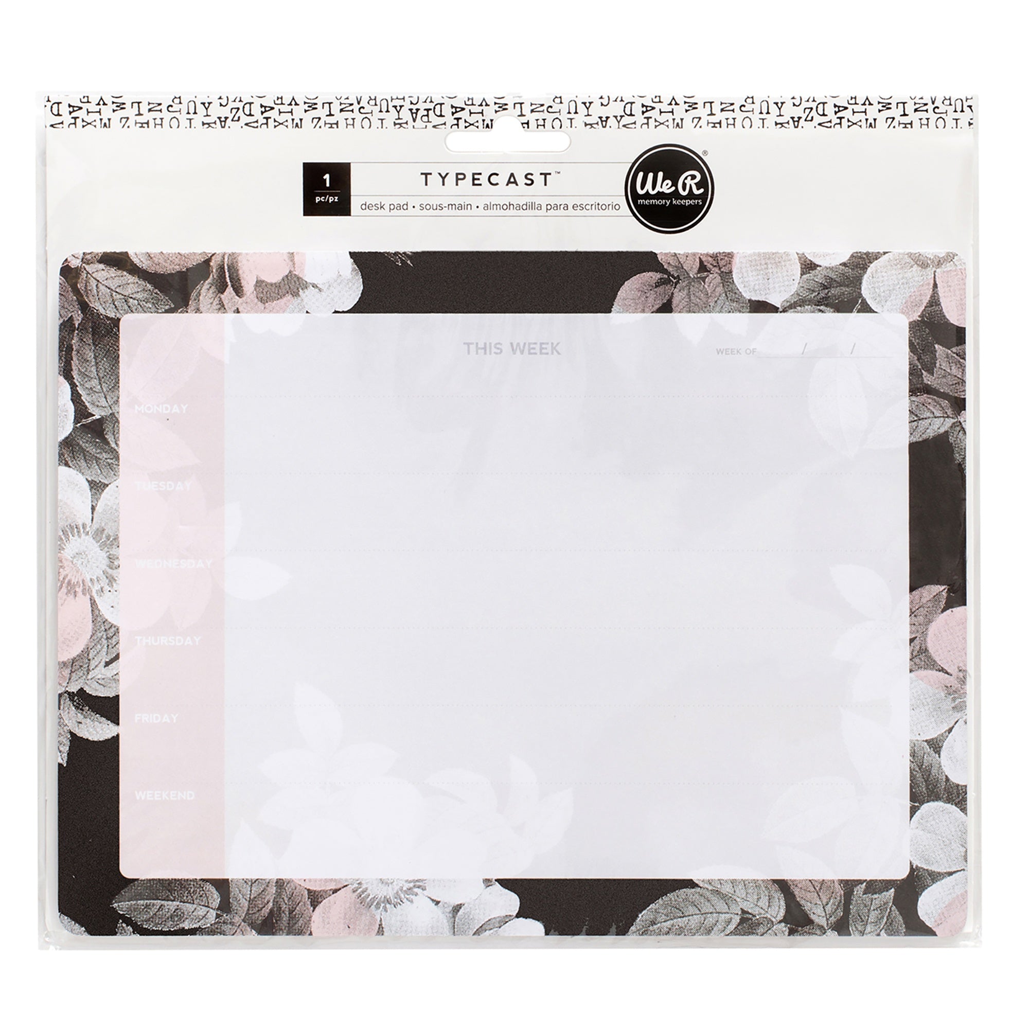 We R Weekly Calendar 6x9" Desktop Pad - Flowers