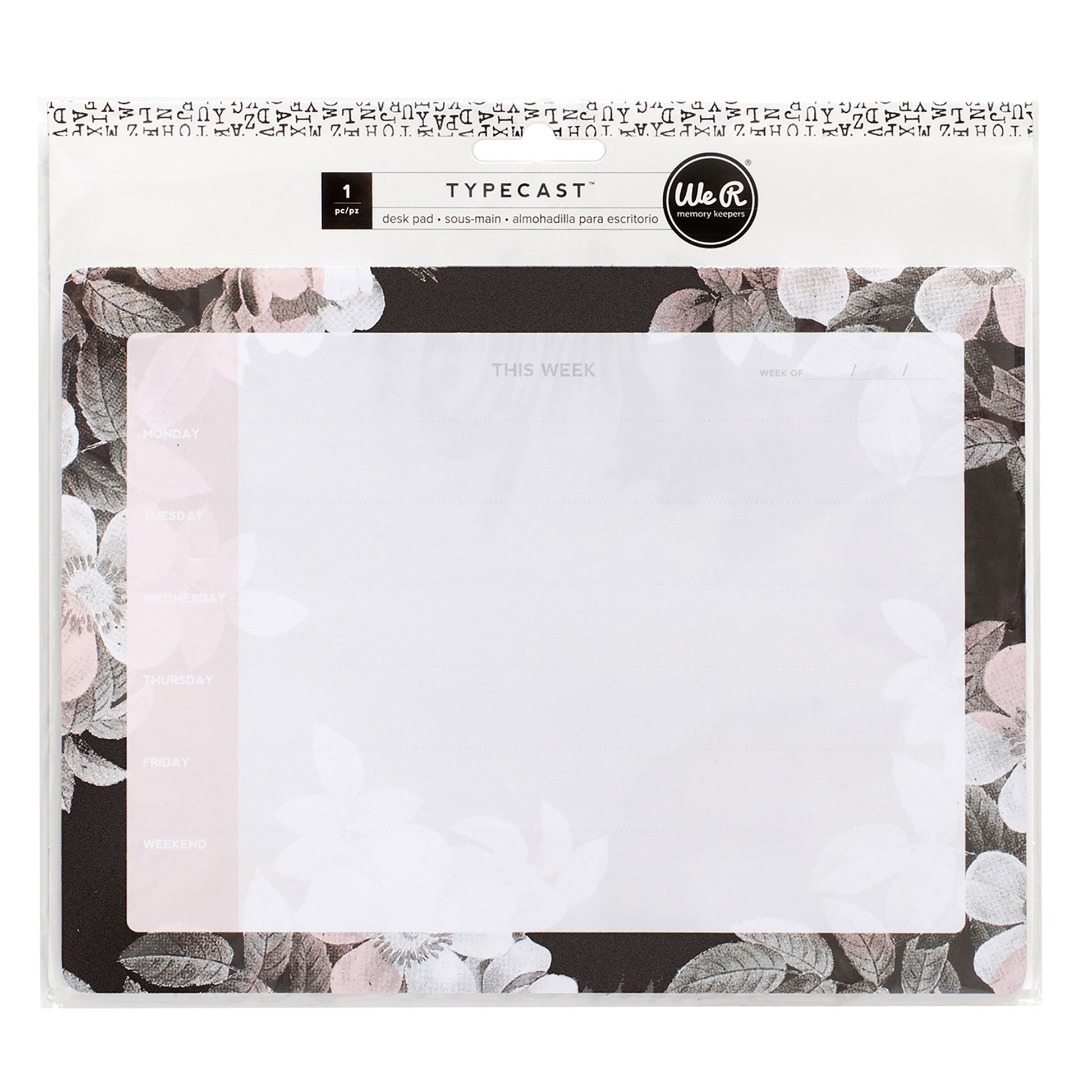 We R Weekly Calendar 6x9" Desktop Pad - Flowers