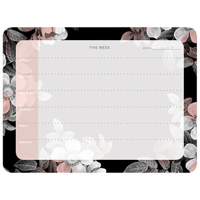We R Weekly Calendar 6x9" Desktop Pad - Flowers
