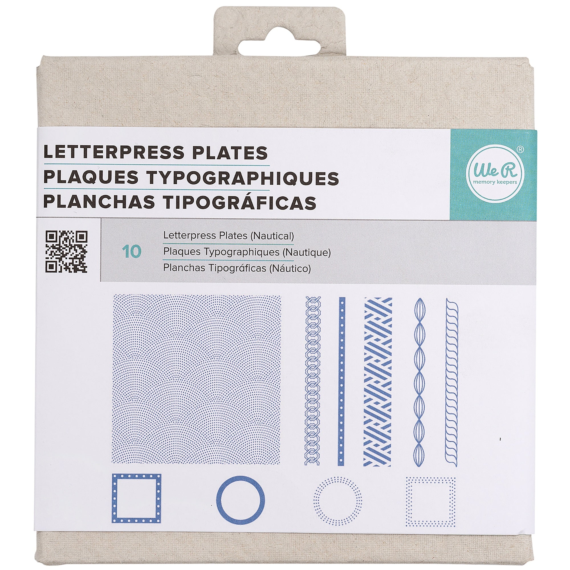 We R Makers Nautical Letterpress Plates Set