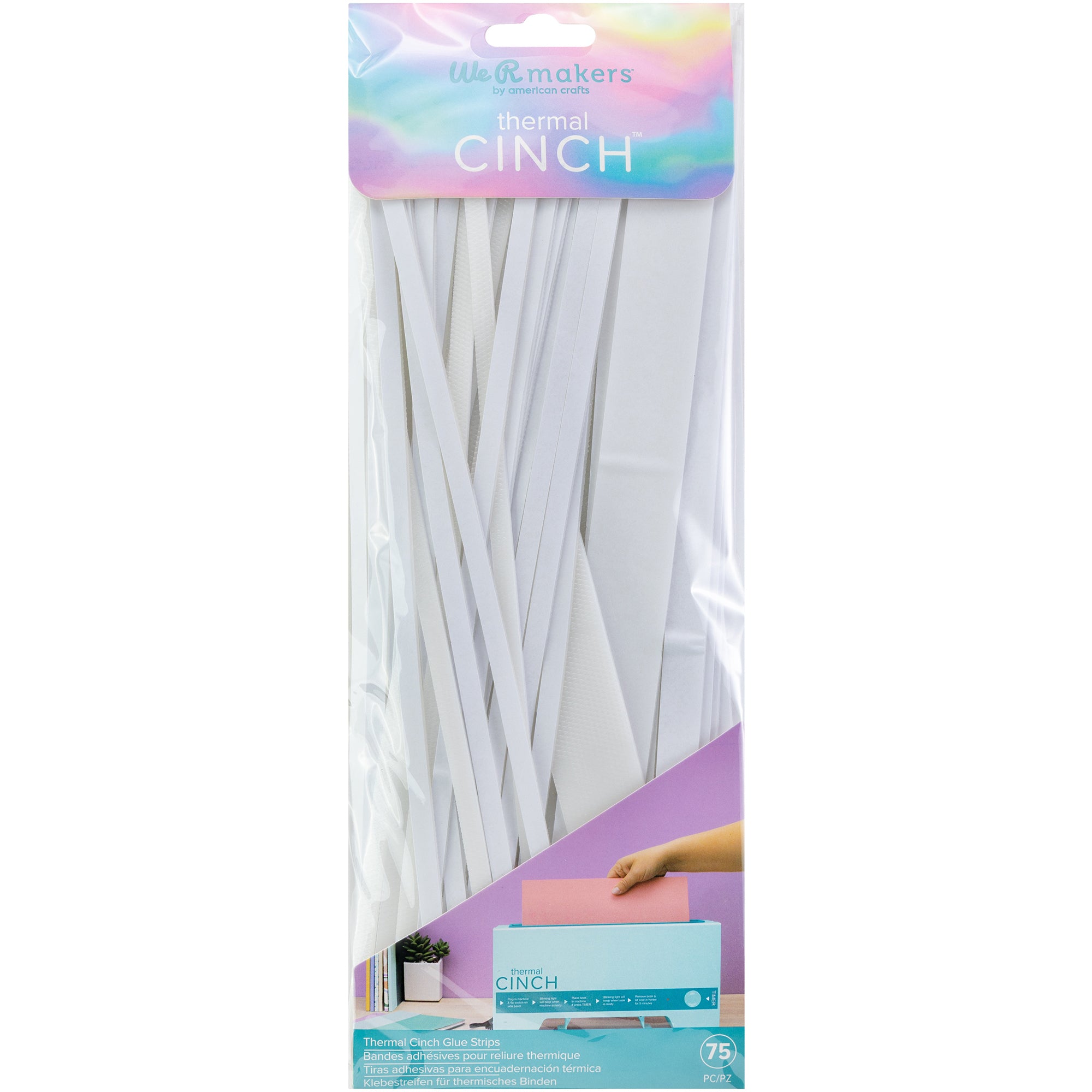 We R Thermal Cinch Glue Binding Strips Bundle, 75 pcs