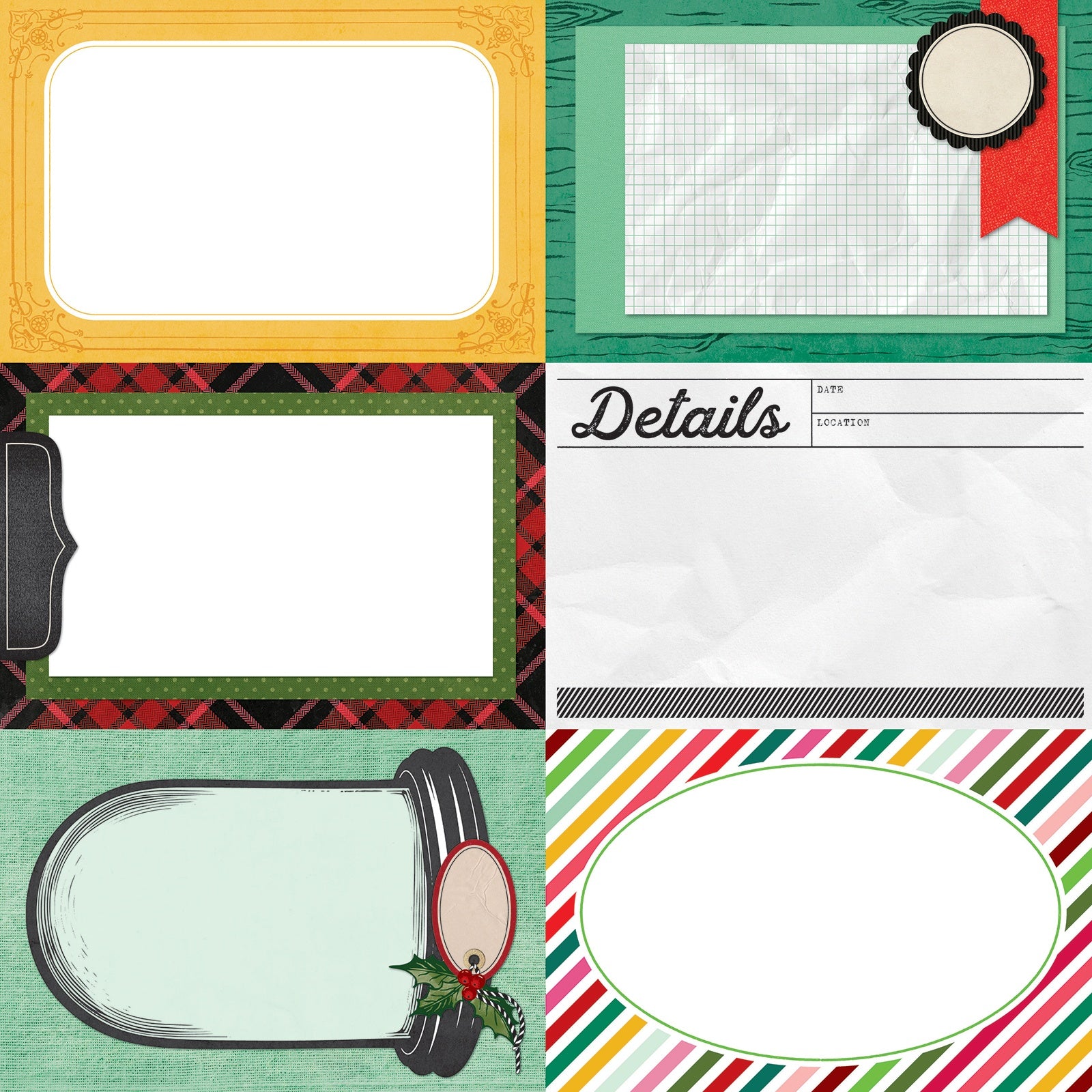 49 and Market Vicki Boutin Mistletoe and Memories 12x12" Cardstock Packs
