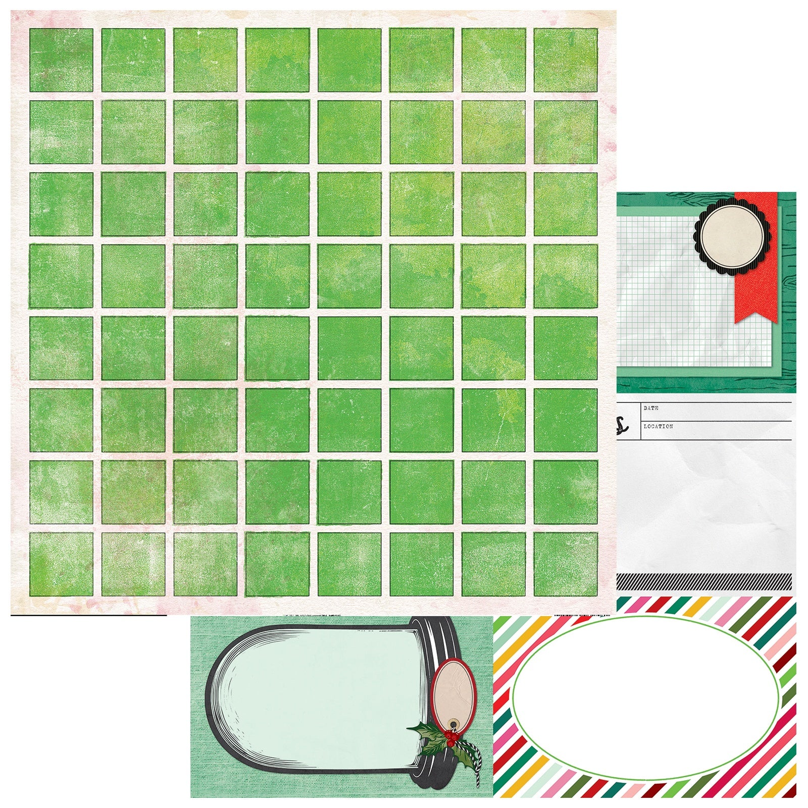 49 and Market Vicki Boutin Mistletoe and Memories 12x12" Cardstock Packs