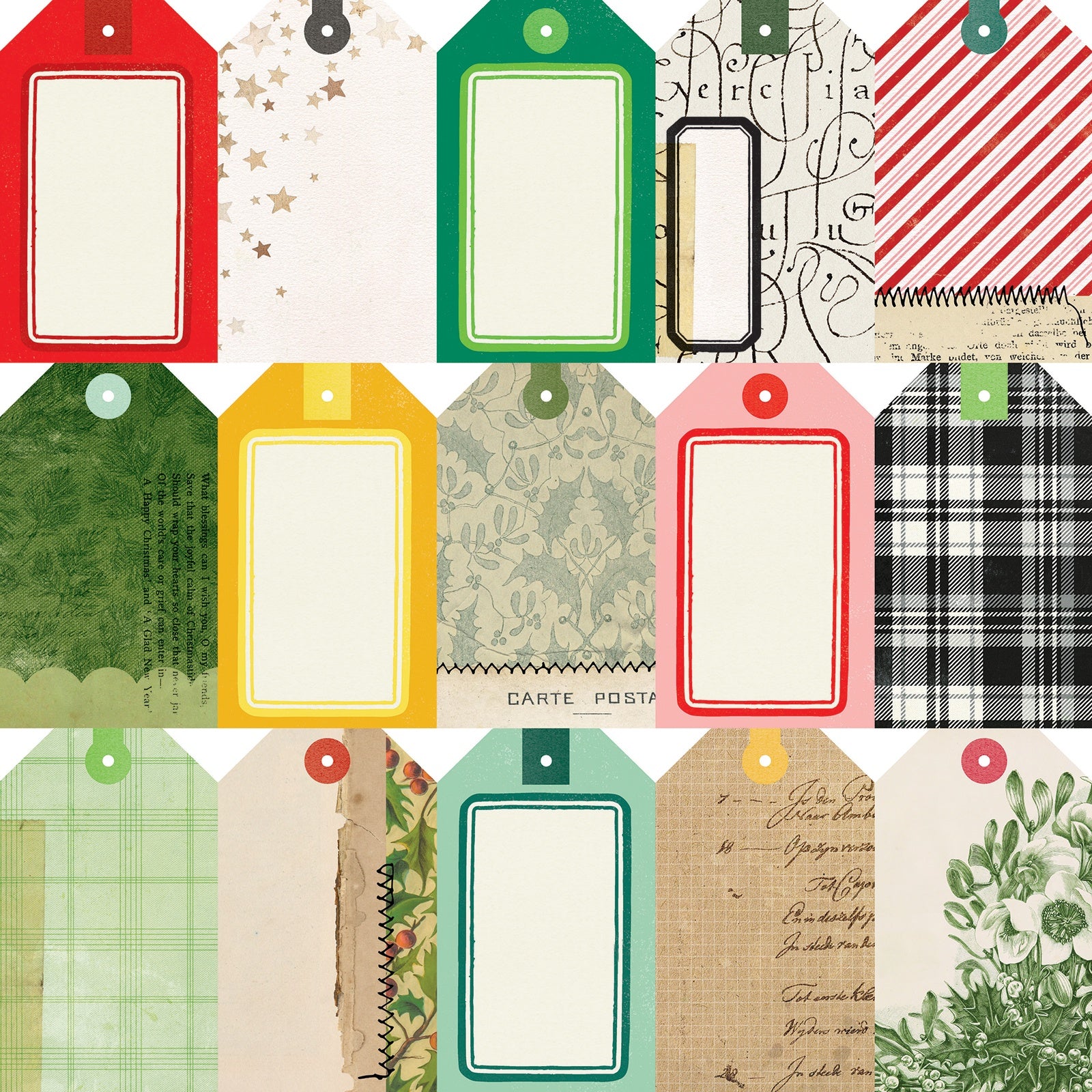 49 and Market Vicki Boutin Mistletoe and Memories 12x12" Cardstock Packs