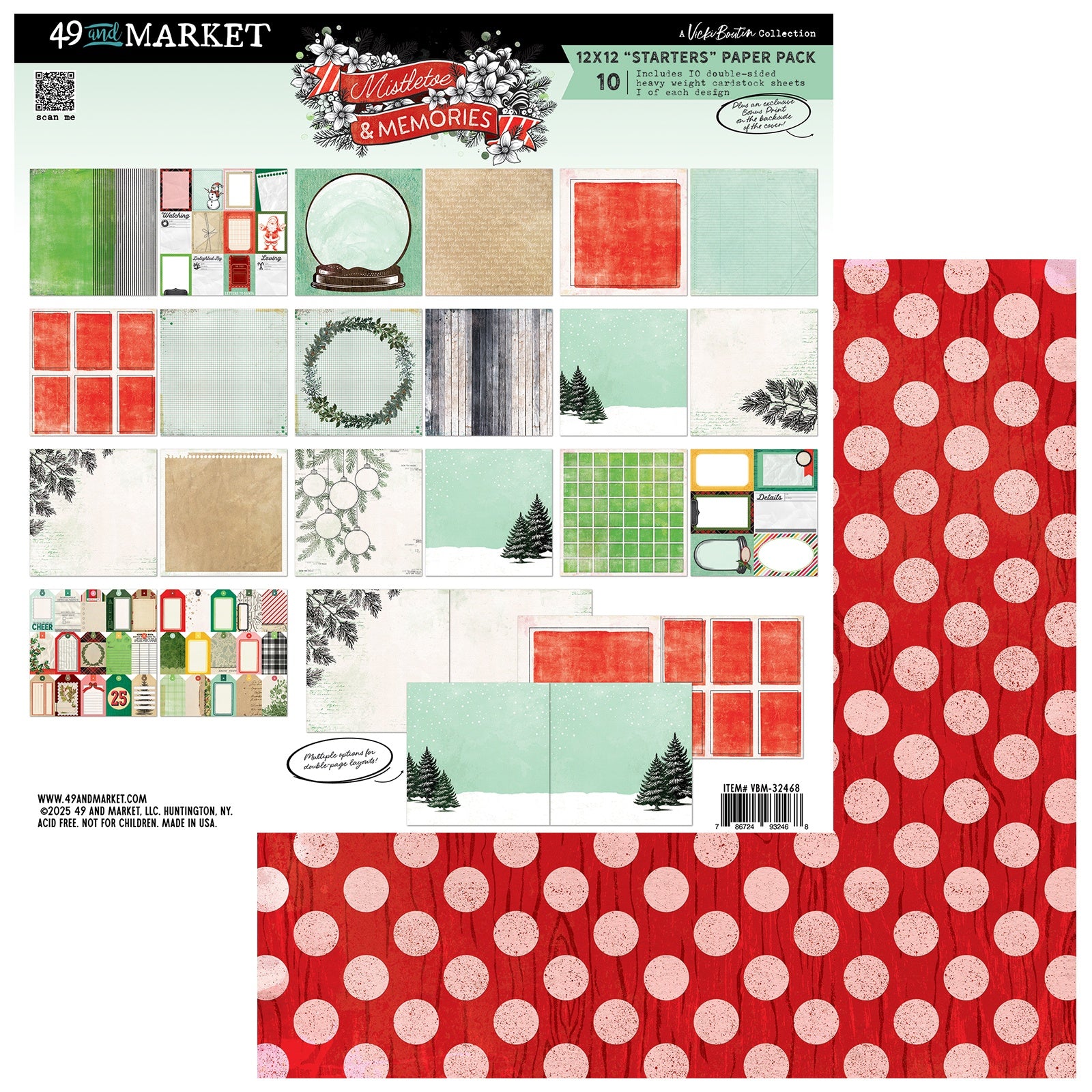 49 And Market 12x12" Scrapbook Paper Collection Pack