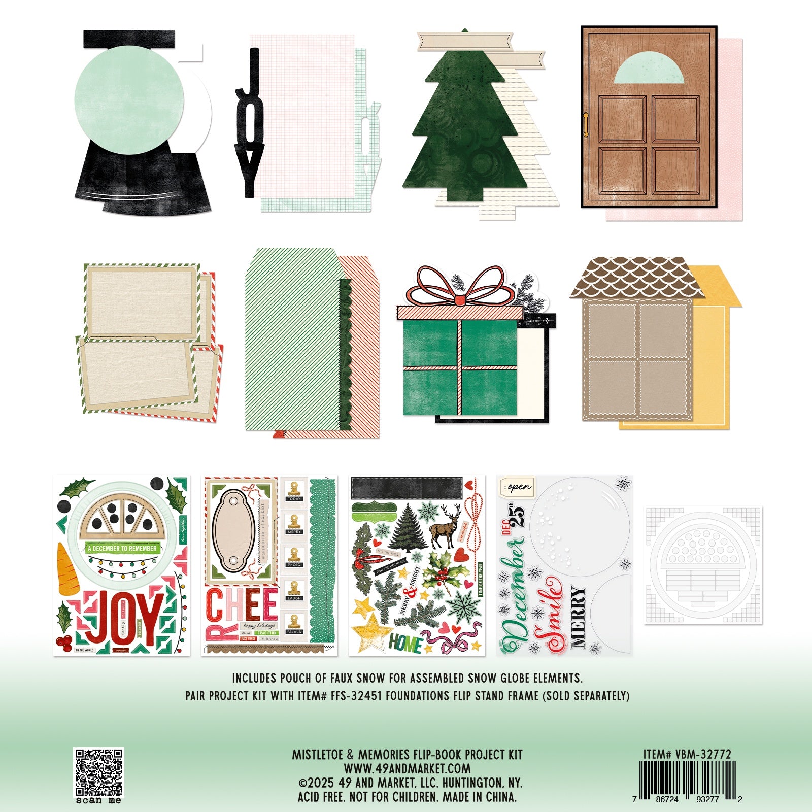 49 And Market Vicki Boutin Mistletoe and Memories Flip Book Kit