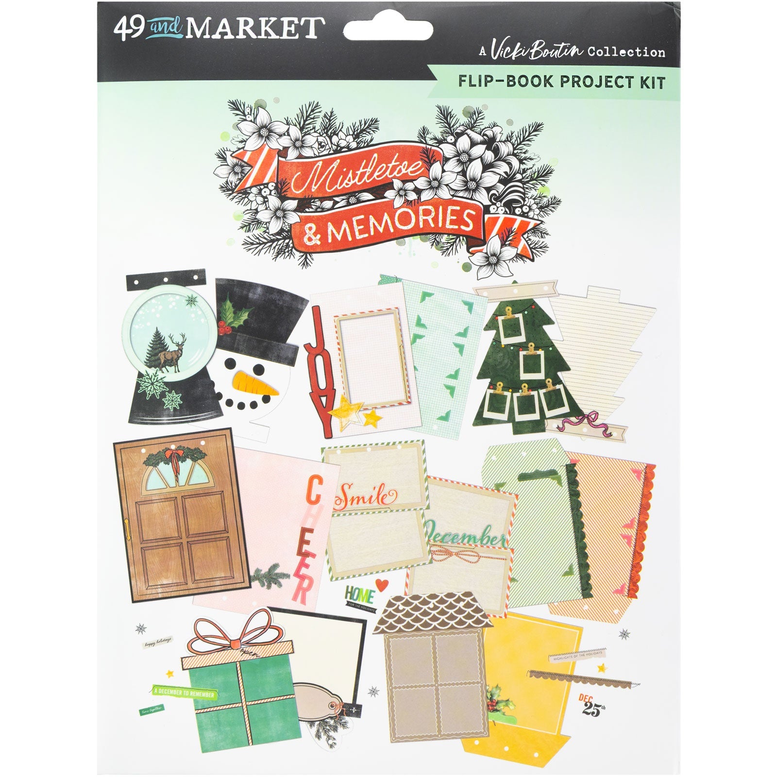 49 And Market Vicki Boutin Mistletoe and Memories Flip Book Kit