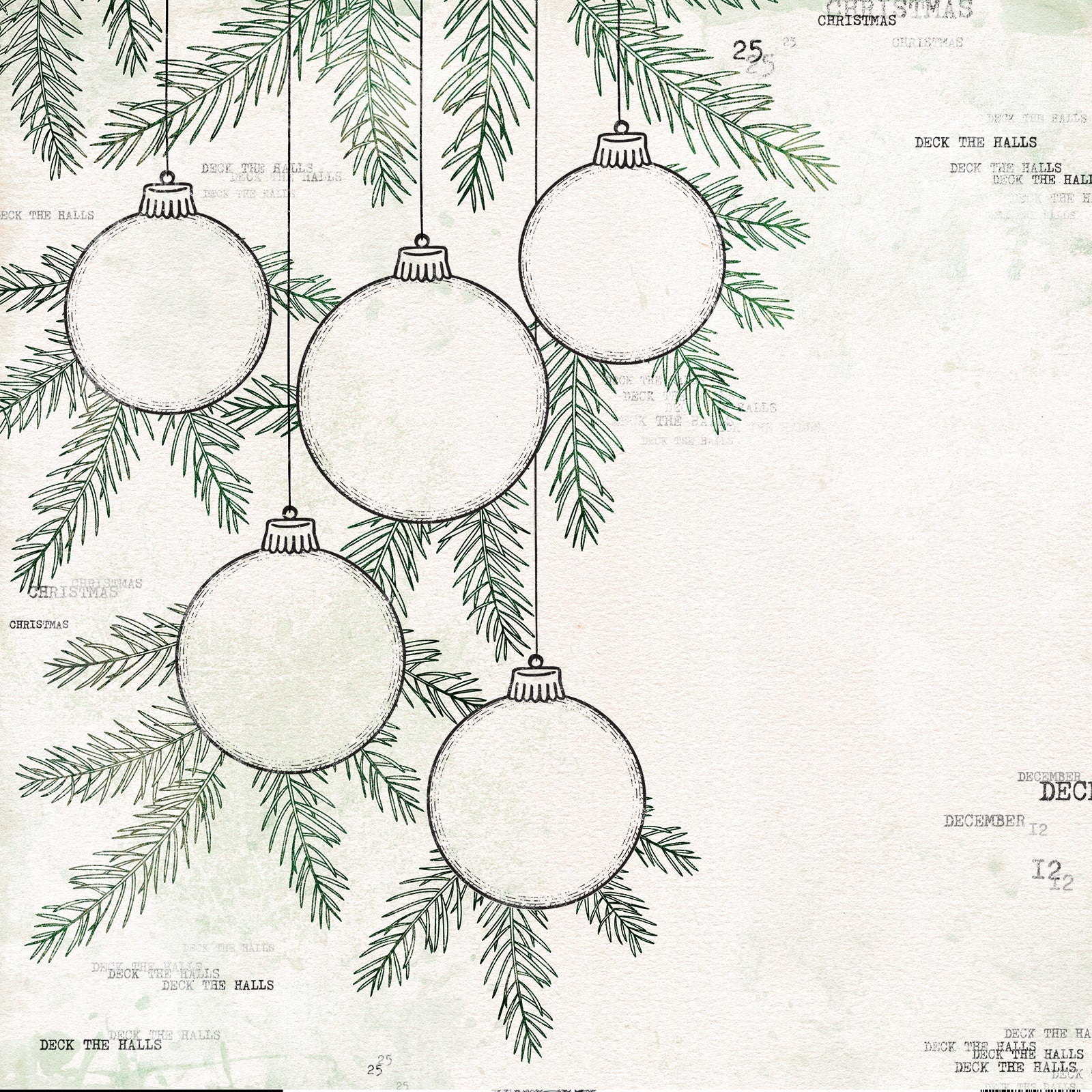 49 and Market Vicki Boutin Mistletoe and Memories 12x12" Cardstock Packs