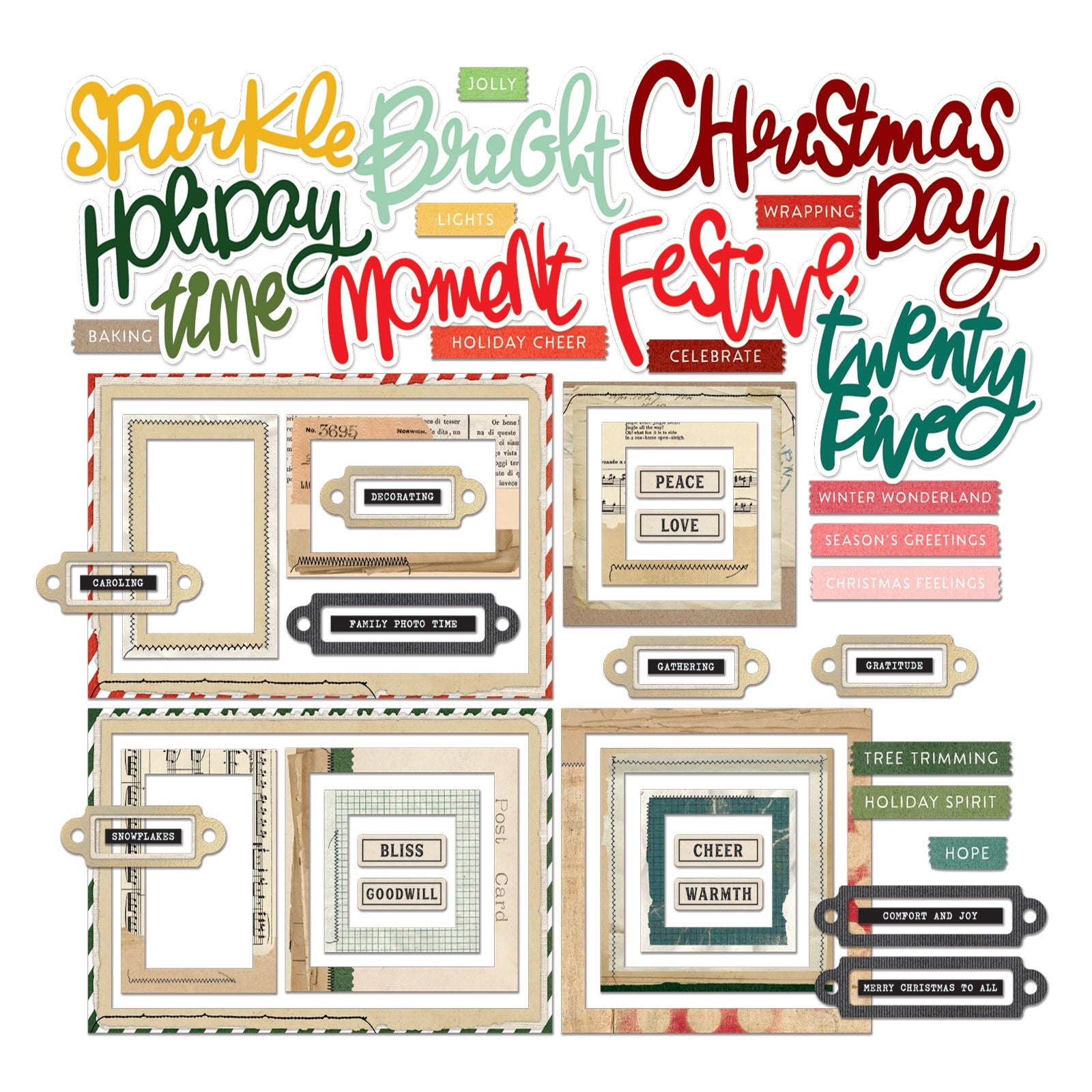 49 and Market Chipboard Shapes