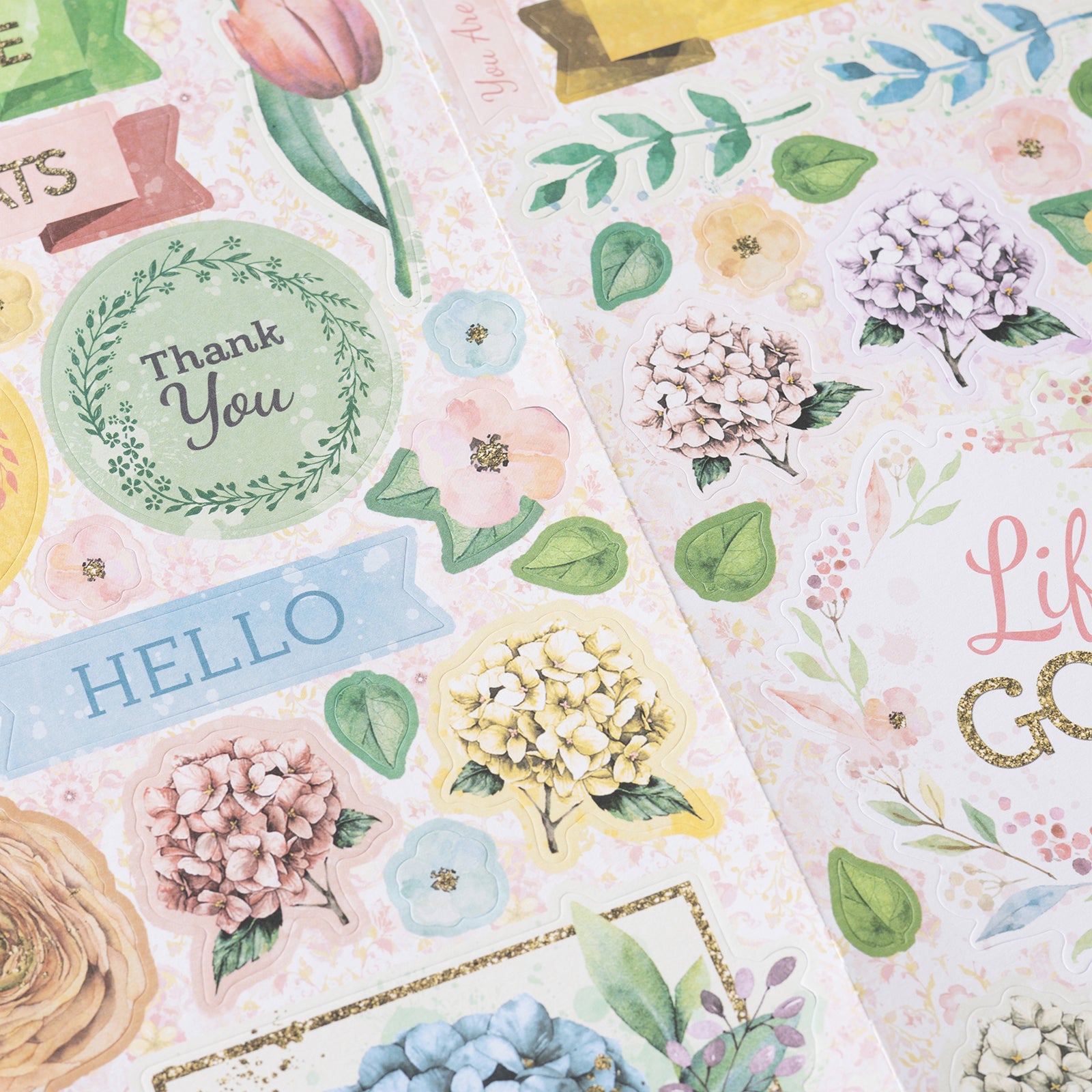 BoBunny Willow & Sage Cardstock Stickers, 48pcs