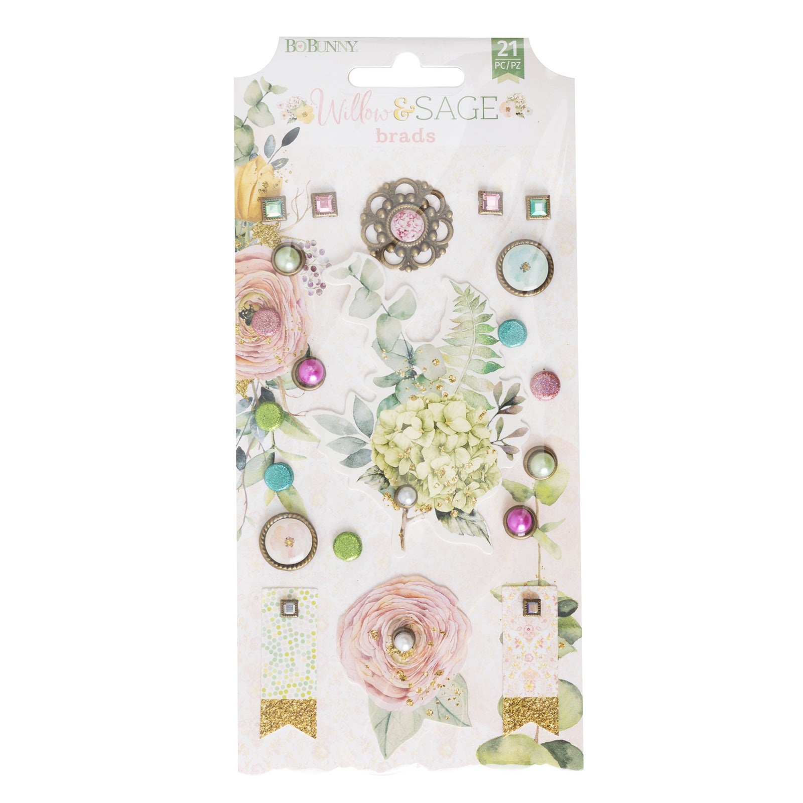 Willow & Sage Brads 21/Pkg