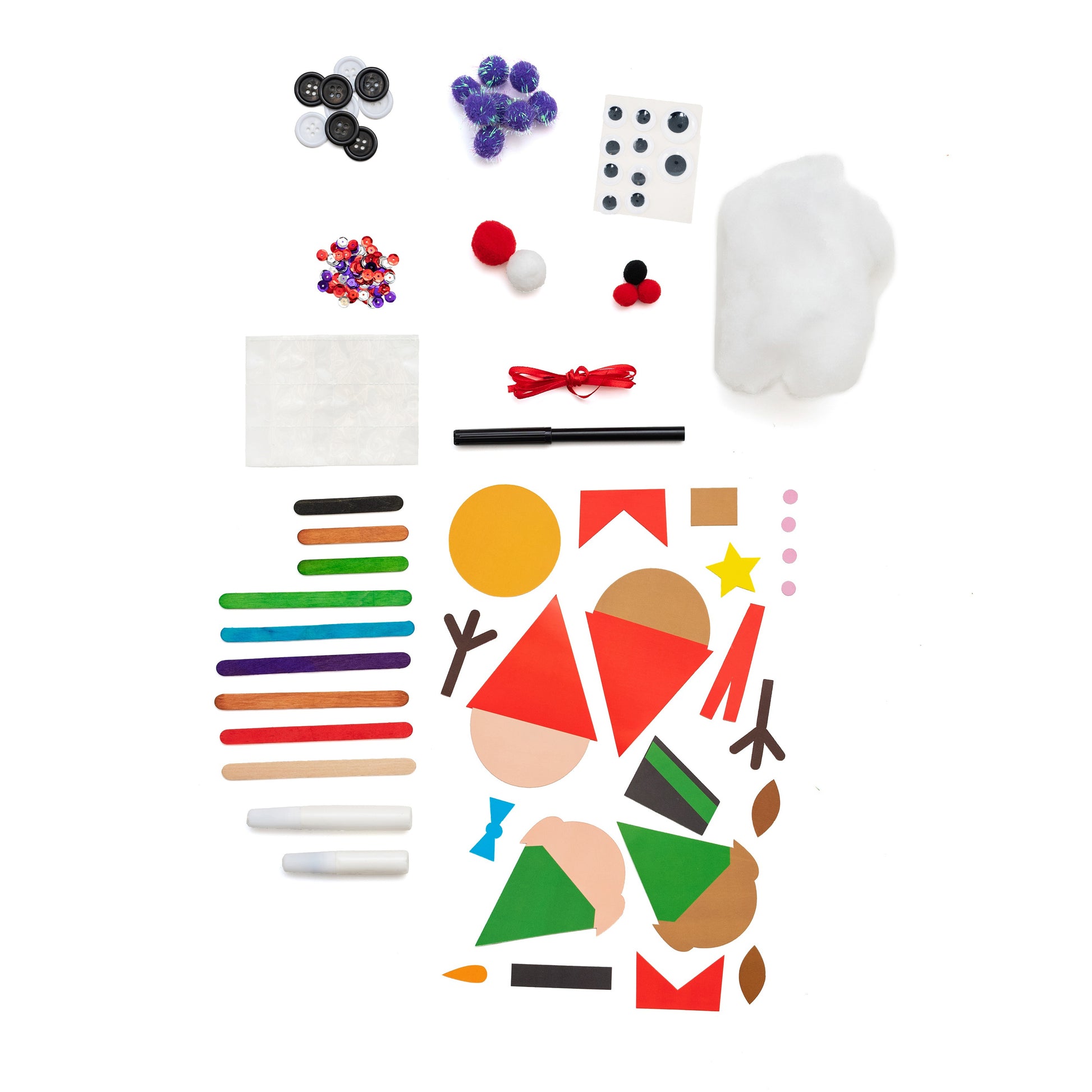 Best Ideas for Kids Christmas Holiday Popsicle Stick Ornament Kit - Makes 8