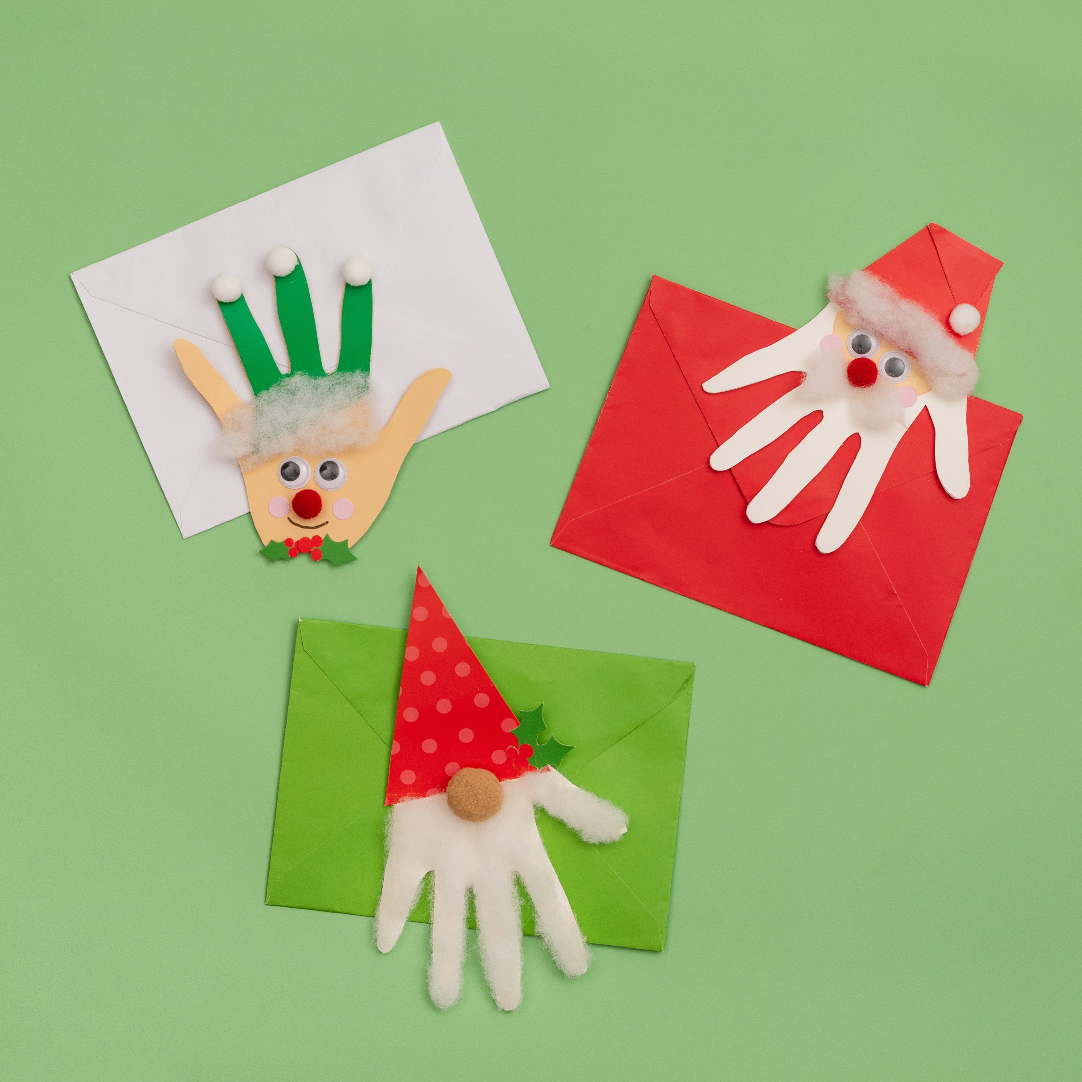 Best Ideas for Kids Christmas Holiday Hand Print Card Kit - Makes 8
