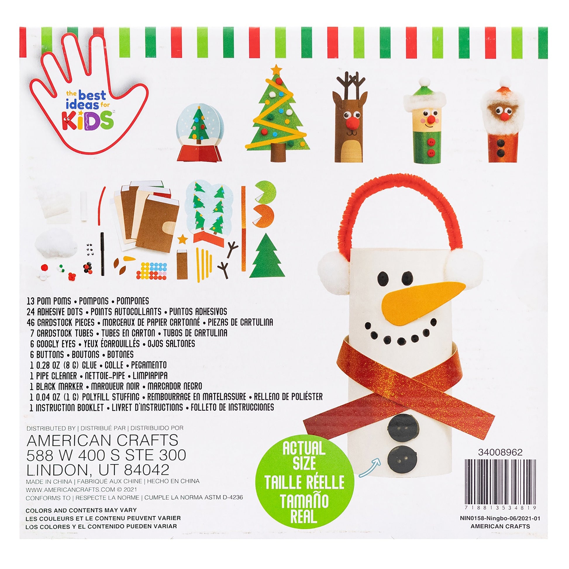 Best Ideas for Kids Christmas Holiday Paper Roll Kit - Makes 6