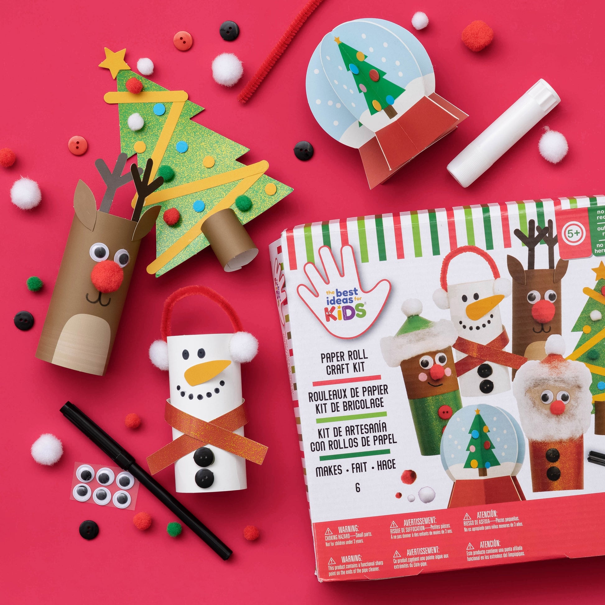 Best Ideas for Kids Christmas Holiday Paper Roll Kit - Makes 6