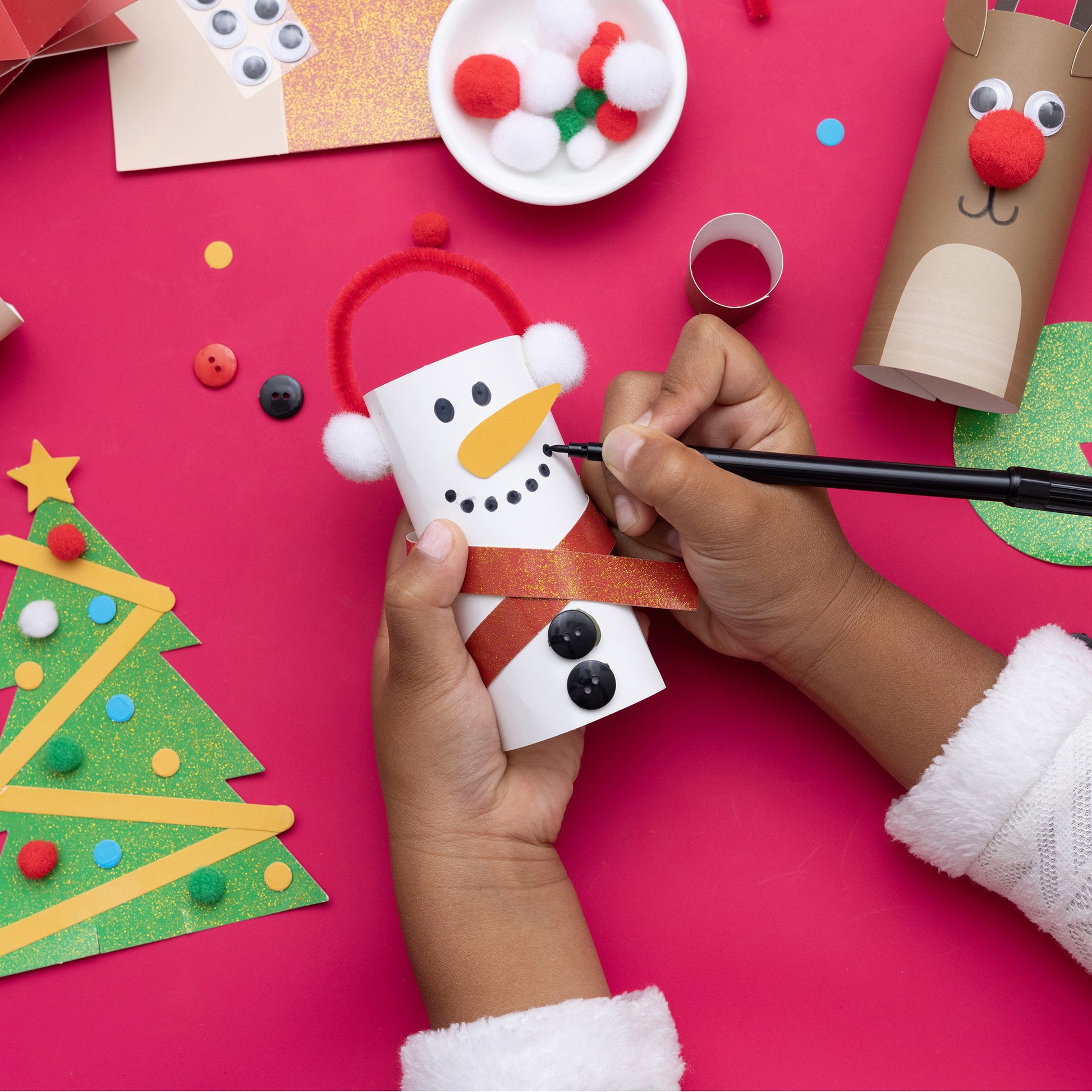 Best Ideas for Kids Christmas Holiday Paper Roll Kit - Makes 6