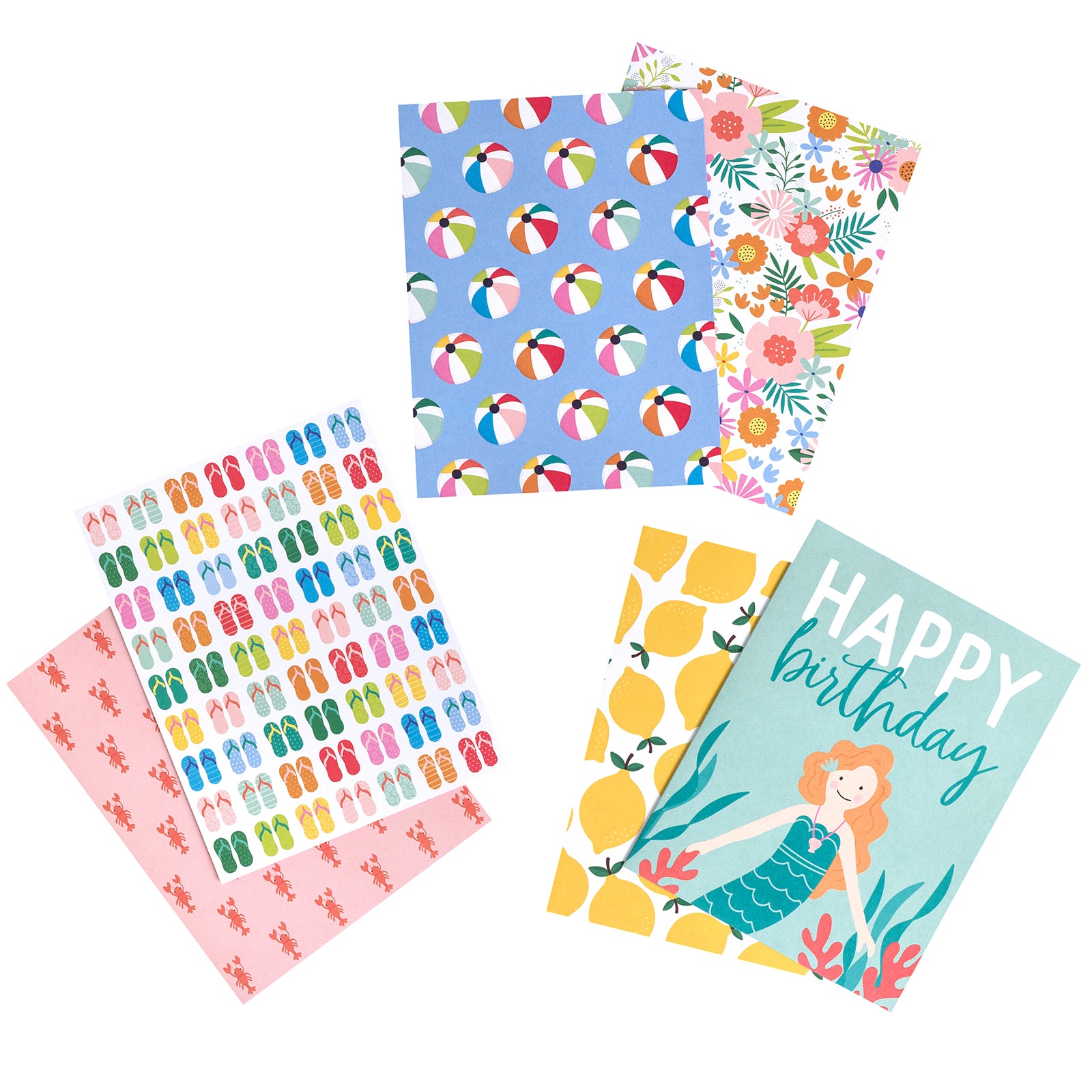 American Crafts A2 Cards W/Envelopes (4.375"X5.75") 40/Box-Oh Summertime