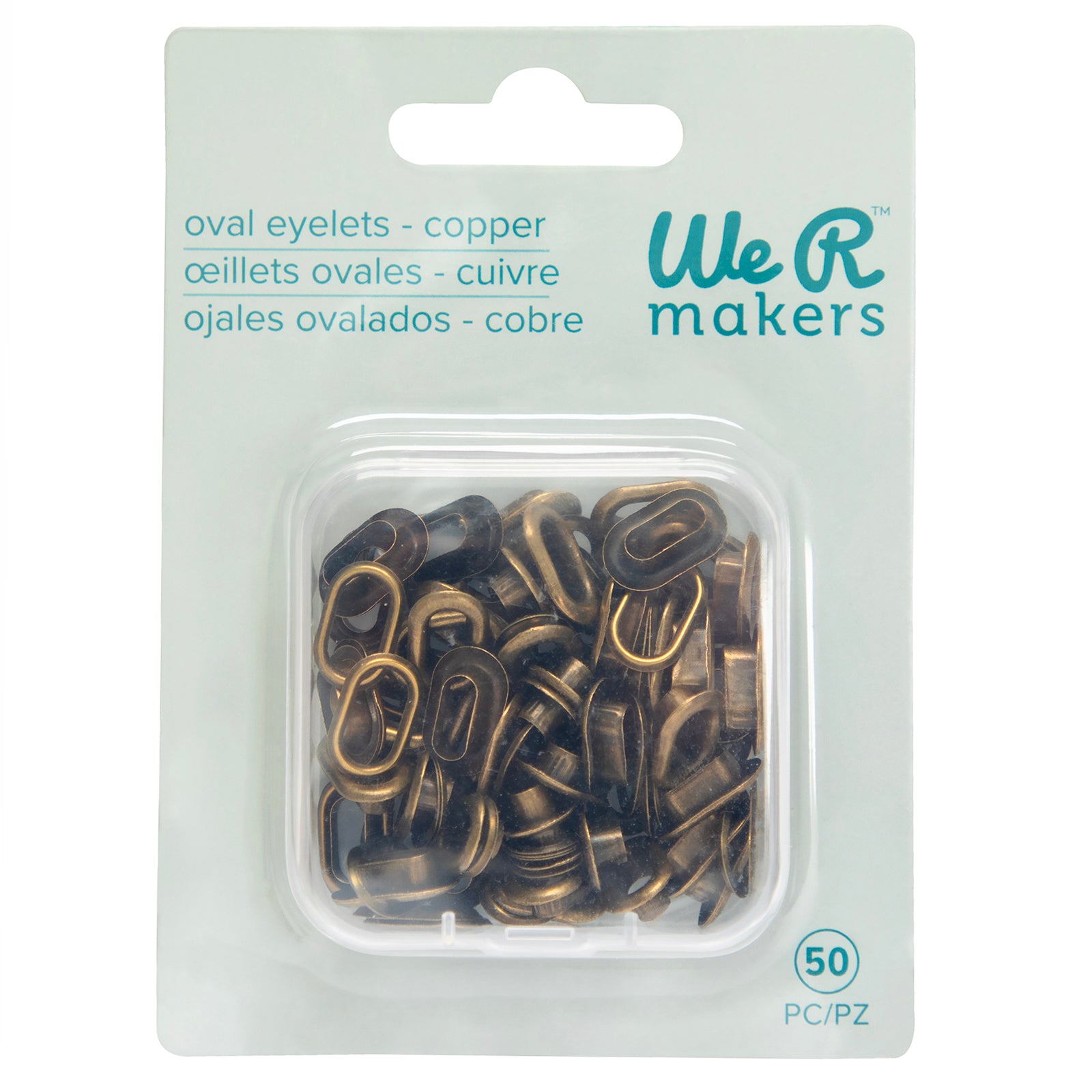 We R Crop-A-Dile Oval Eyelets, 50 pack