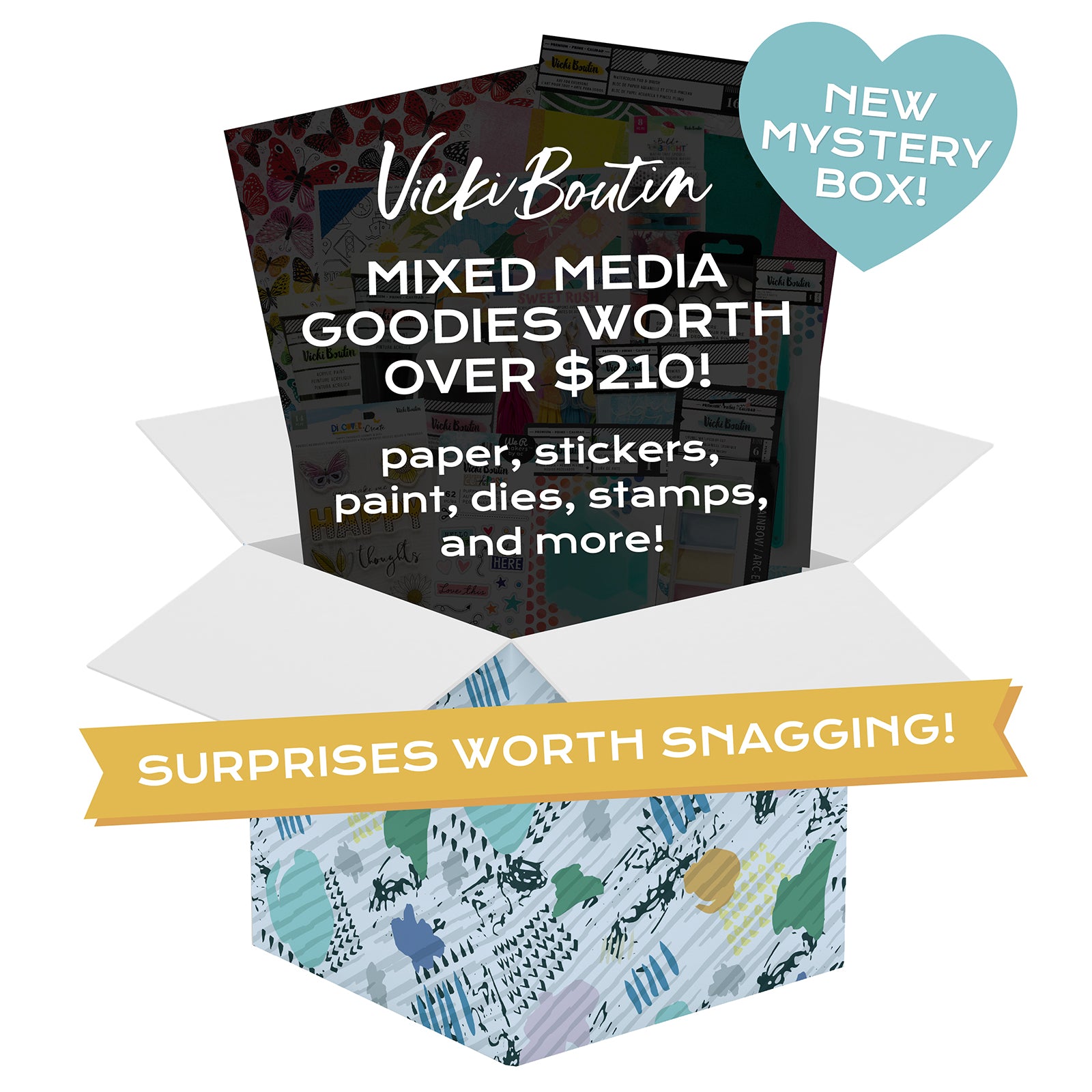 Vicki Boutin Mixed Media Mystery Box
