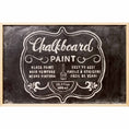 Load image into Gallery viewer, Chalkboard with writing that say Chalkboard Paint Black Paint, Easy to Use
