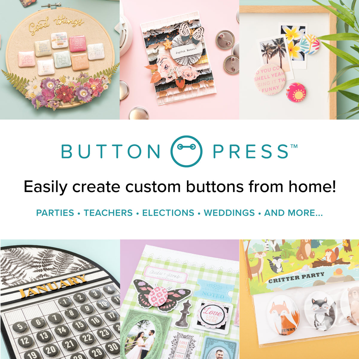 We R Makers Button Press All In One Kit – American Crafts