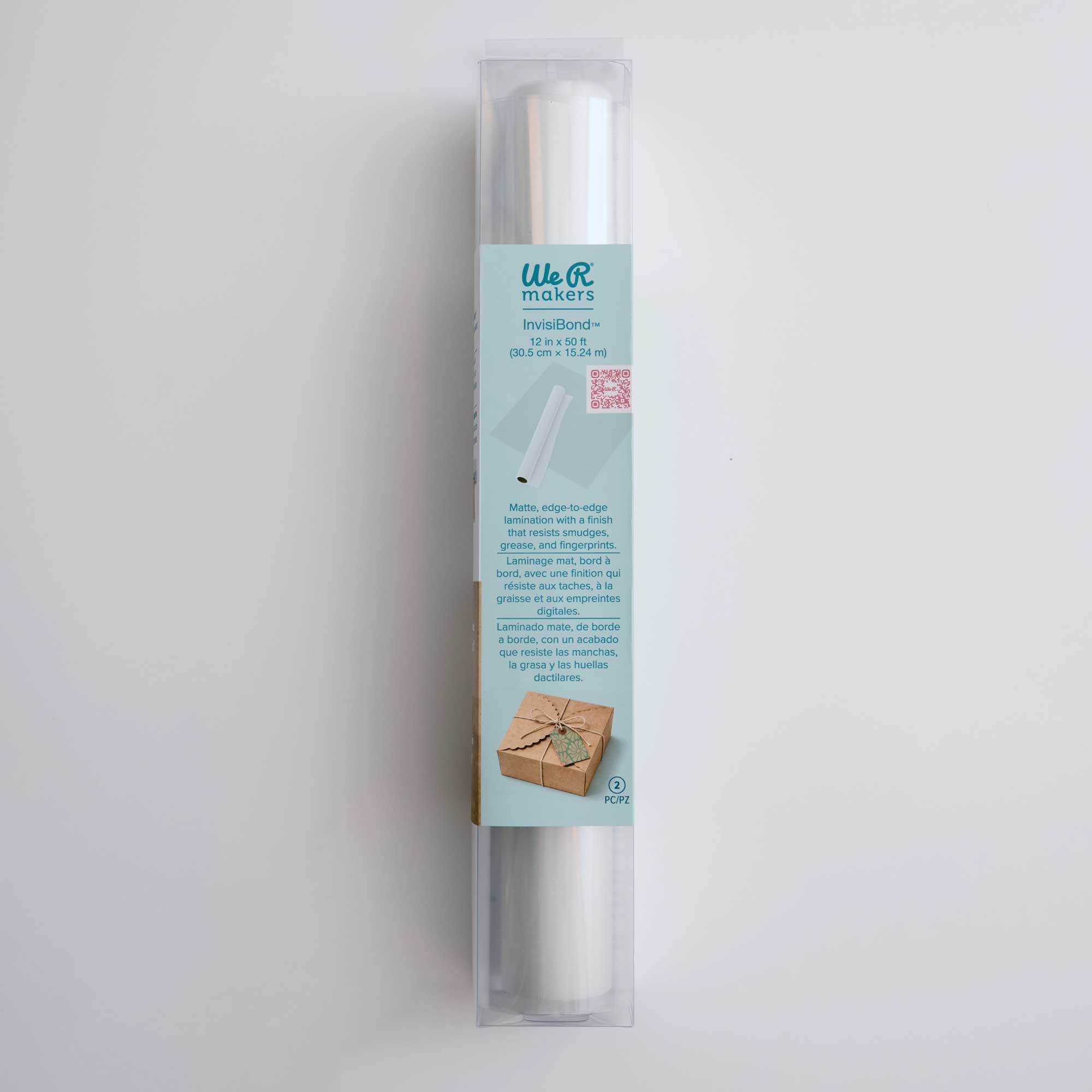 We R Makers Invisibond Laminate Roll 12"X50' with Transfer Folder