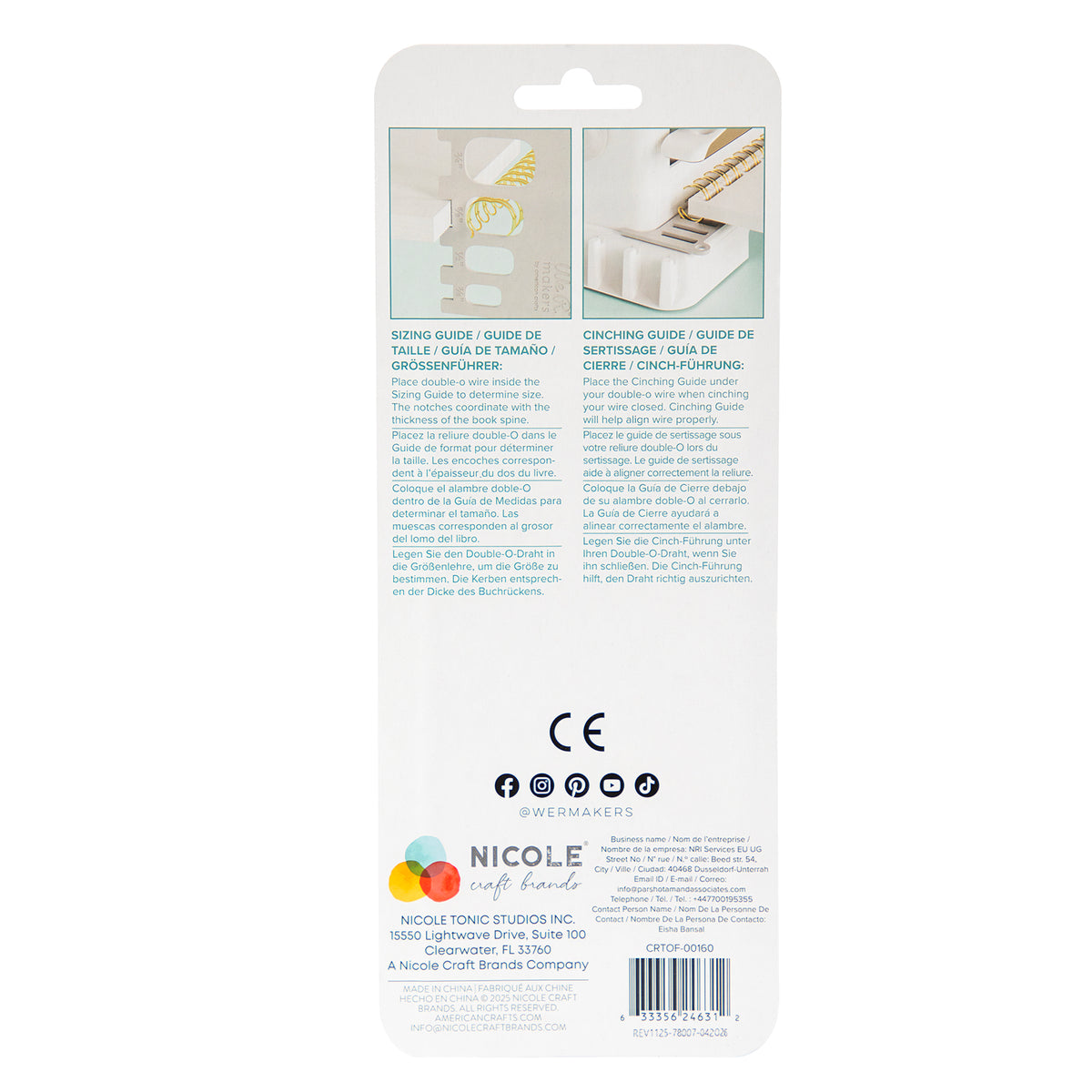 COMING SOON  We R Makers Cinch Wire Guides - 2 Pack