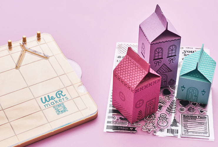 Picture 1 of We R Makers Carton Stamp Board with finished carton project