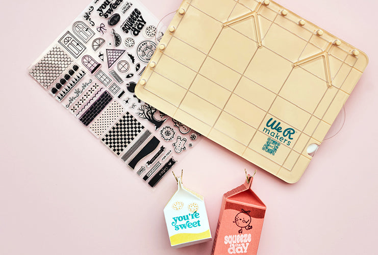 Picture 3 of We R Makers Carton Stamp Board with finished carton project