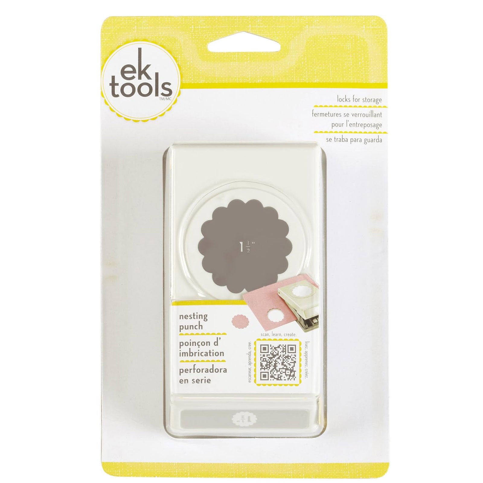 EK Success 1.5" Scallop Circle Large Punch