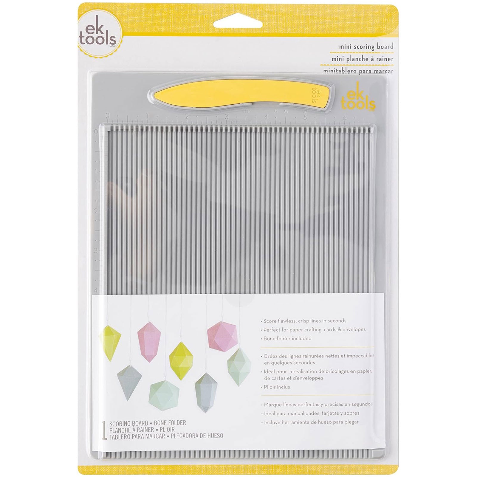 EK Tools Mini 7.5"x9.75"Scoring Board with Bone Folder