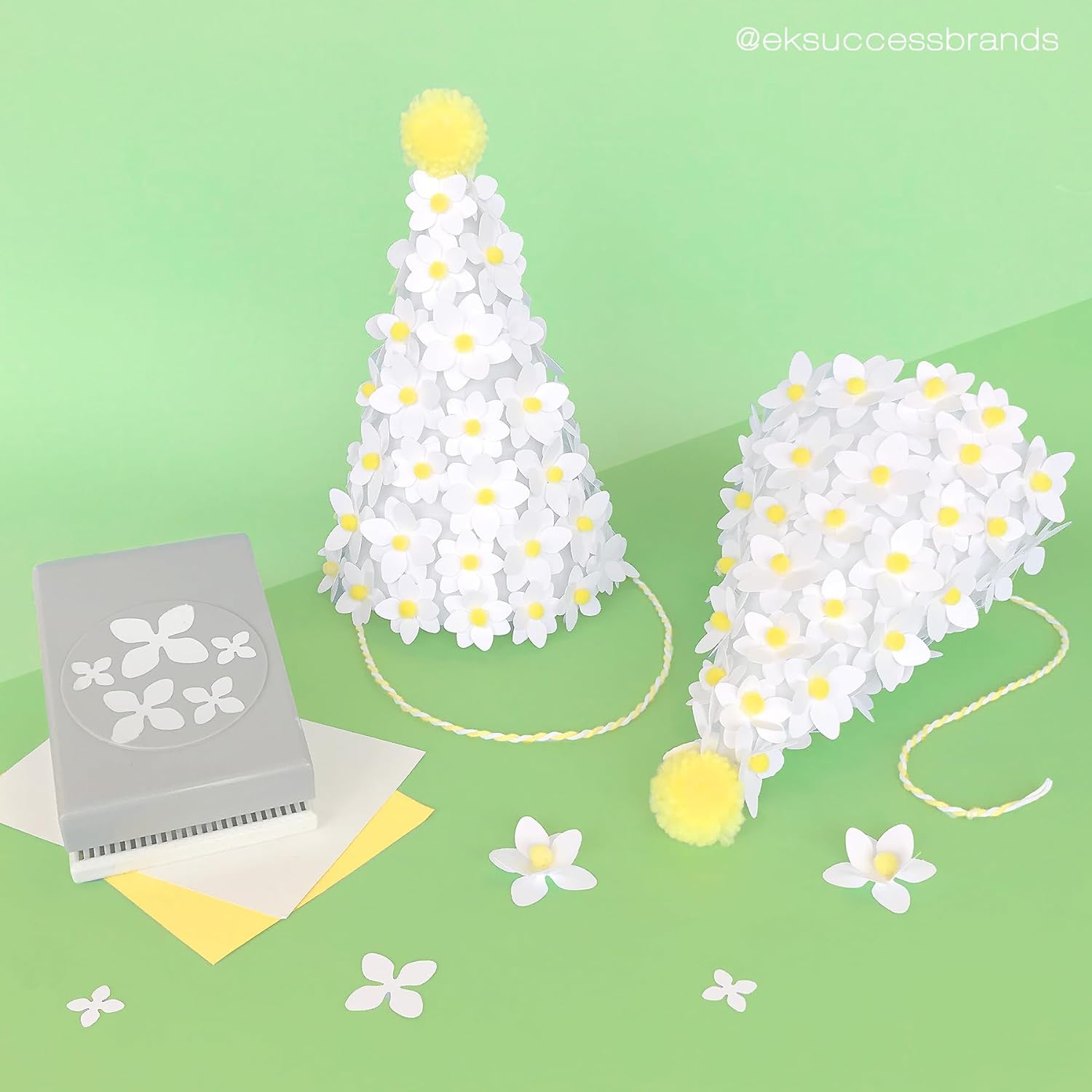 EK Tools Confetti Hydrangea Paper Punch along with craft 