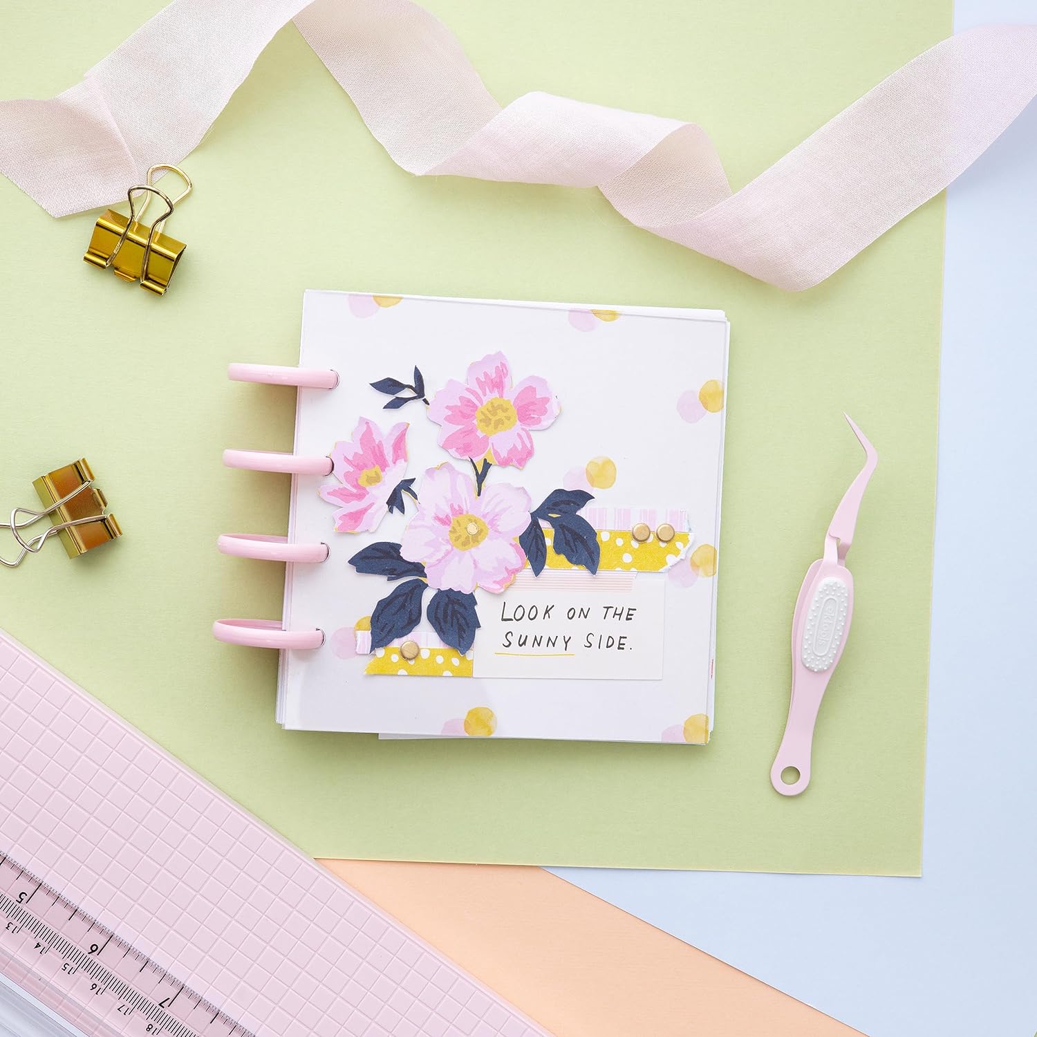 EK Tools Pink Precision Tip Craft Tweezers American Crafts