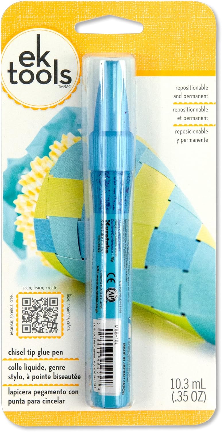 Front packaging of the 2 Way Chisel Glue Pen.