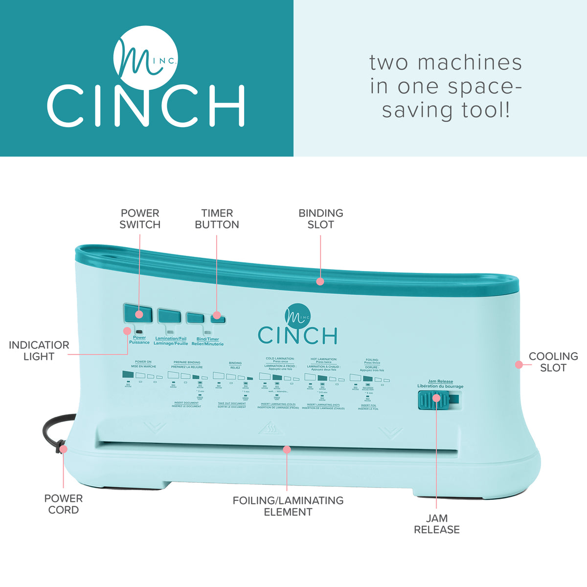 We R Makers Minc Cinch Foil & Thermal Book Binder Machine – American Crafts