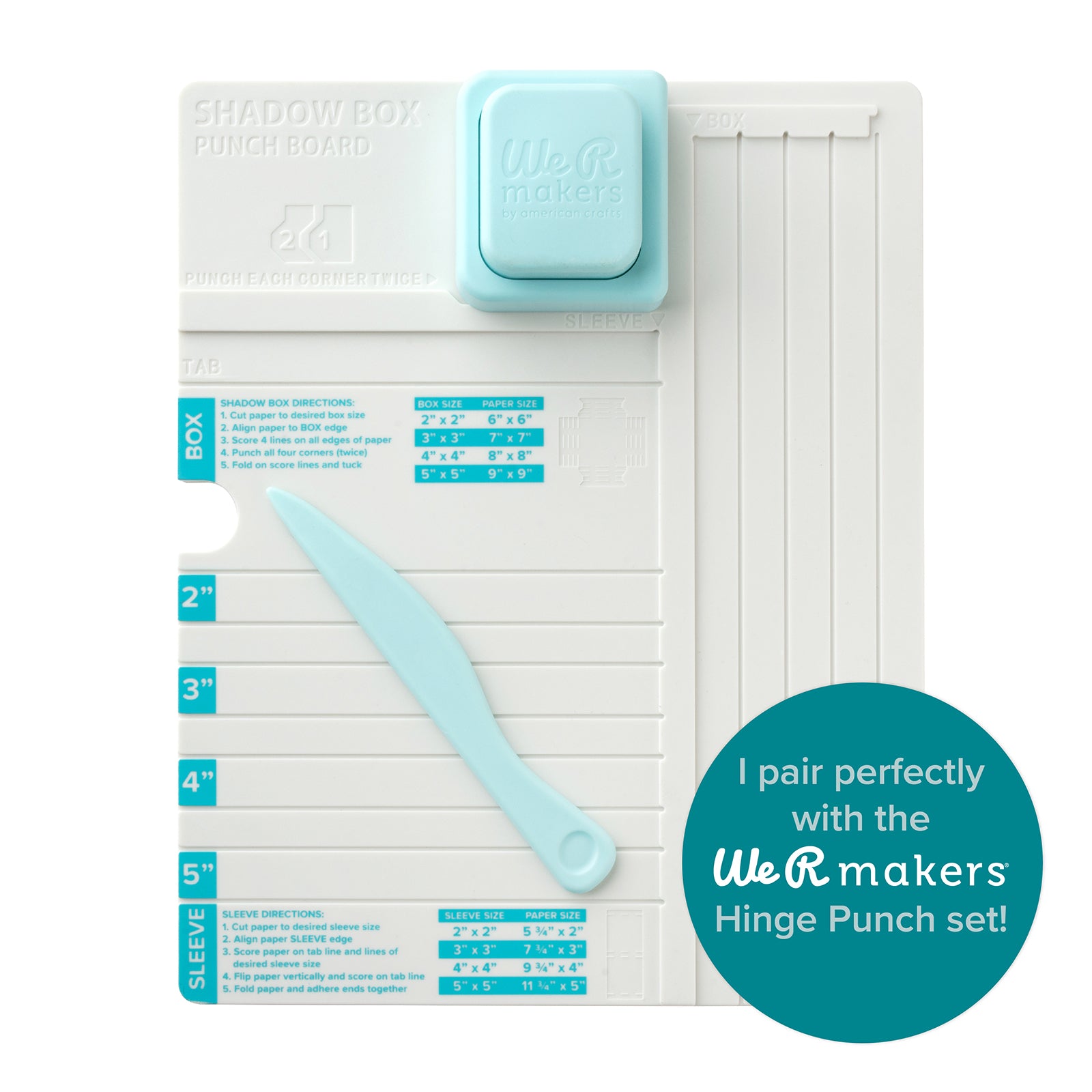 We R Makers Shadow Box Punch Board
