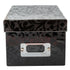 Front view of DCWV Mini Photo Storage Box with Bookplate - Floral