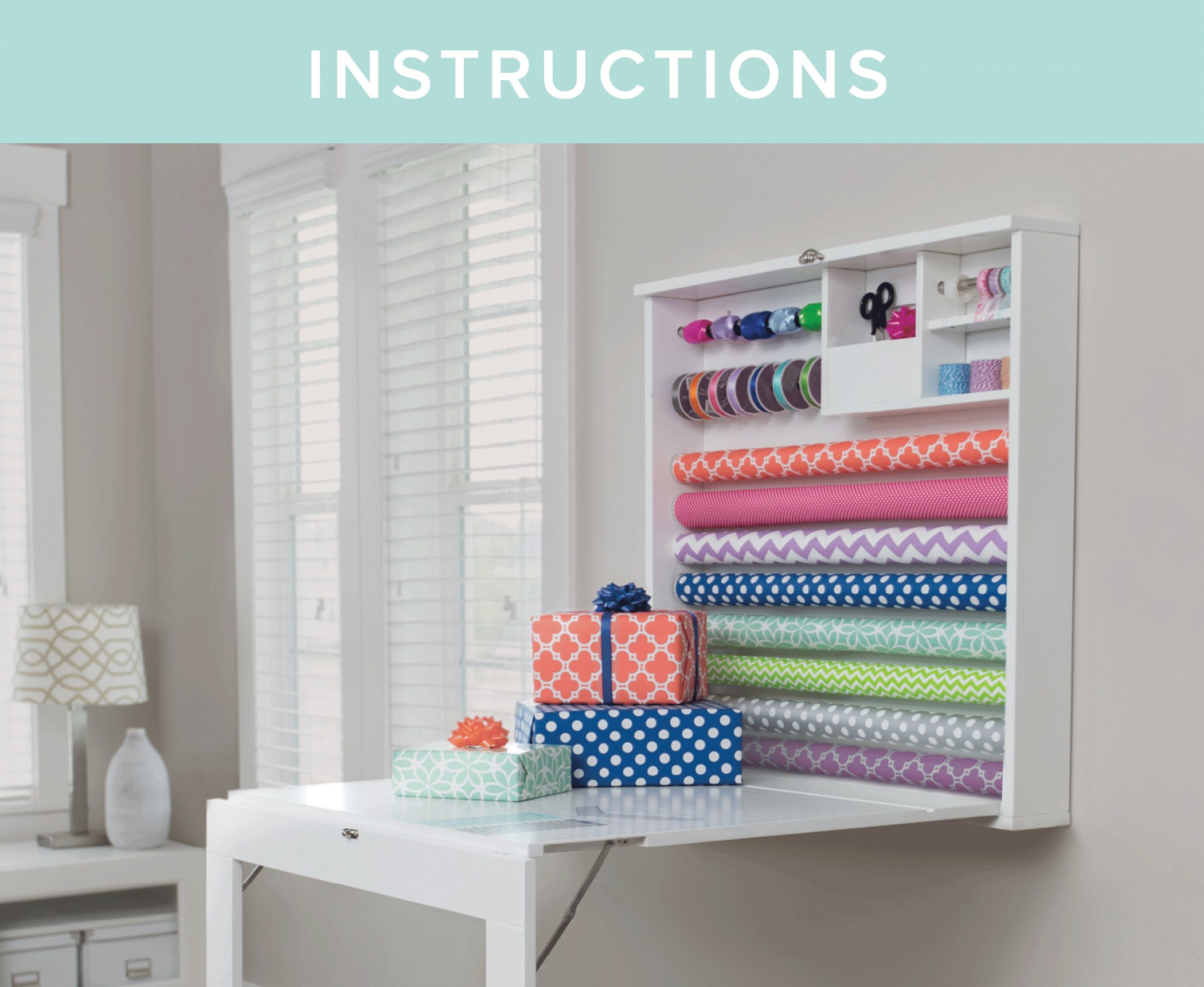 Storage Gift Wrap Station American Crafts