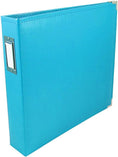 Load image into Gallery viewer, We R Makers 12x12 Leather D-Ring Photo Album - Aqua
