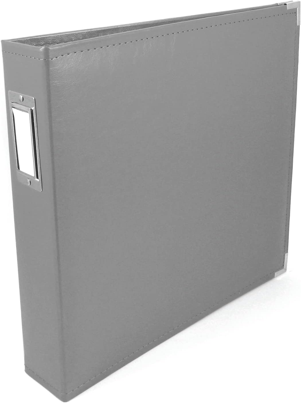 We R Makers 12x12 Leather D-Ring Photo Album - Charcoal