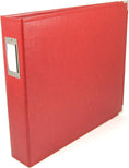 Load image into Gallery viewer, We R Makers 12x12 Leather D-Ring Photo Album - Real Red
